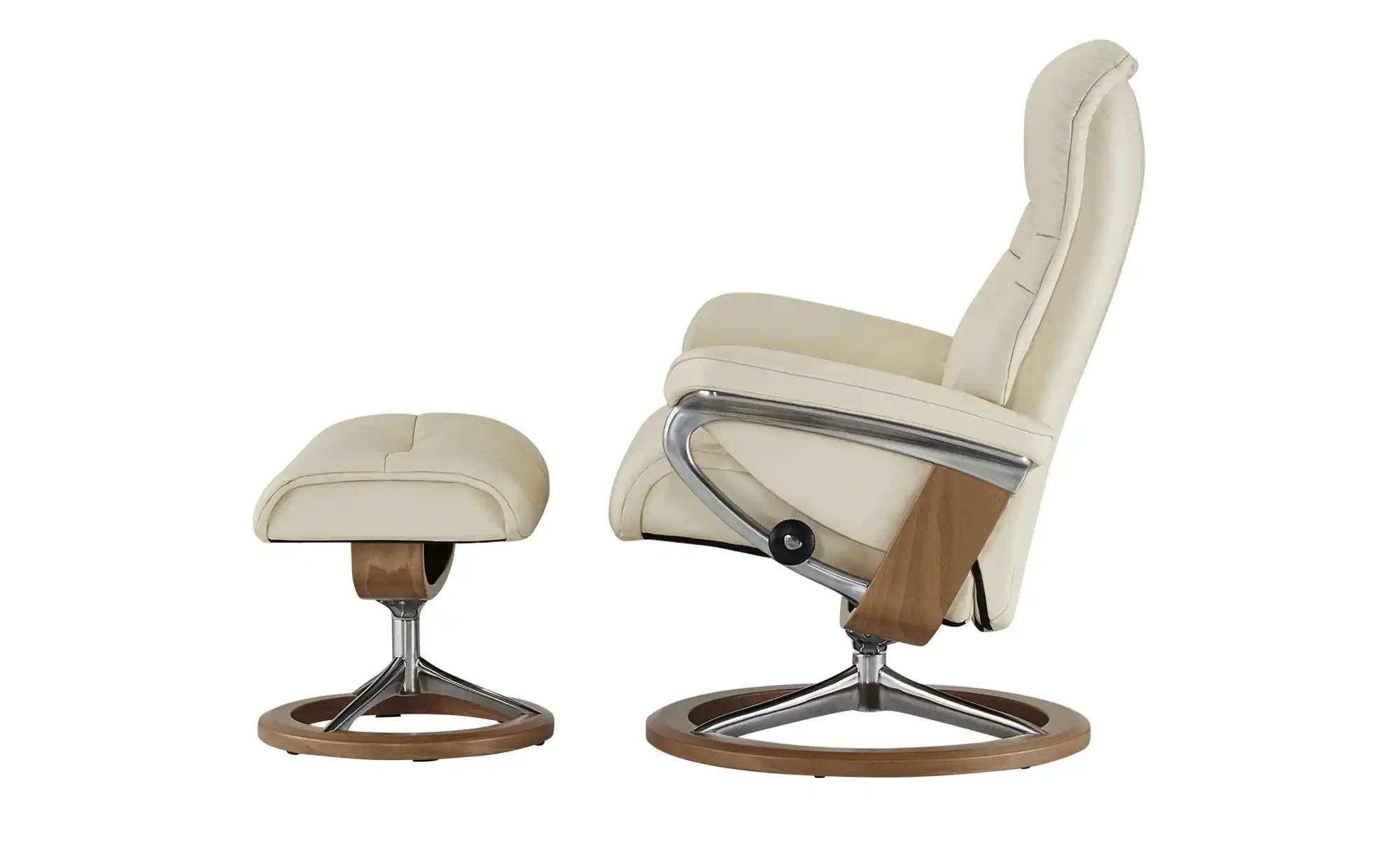 Thumbnail - Stressless Relaxsessel mit Hocker Leder Sunrise M ¦ creme ¦ Maße (cm): B: 83 H: 105 T: 74.0 Polstermöbel > Sessel > Fern...