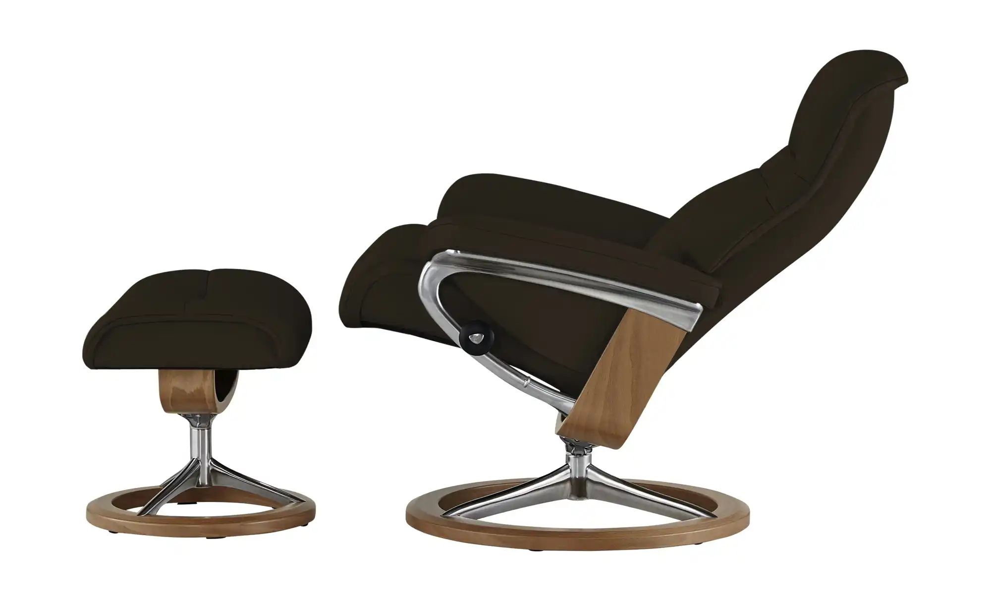 Thumbnail - Stressless Relaxsessel mit Hocker Leder Sunrise M ¦ braun ¦ Maße (cm): B: 83 H: 105 T: 74.0 Polstermöbel > Sessel > Fern...