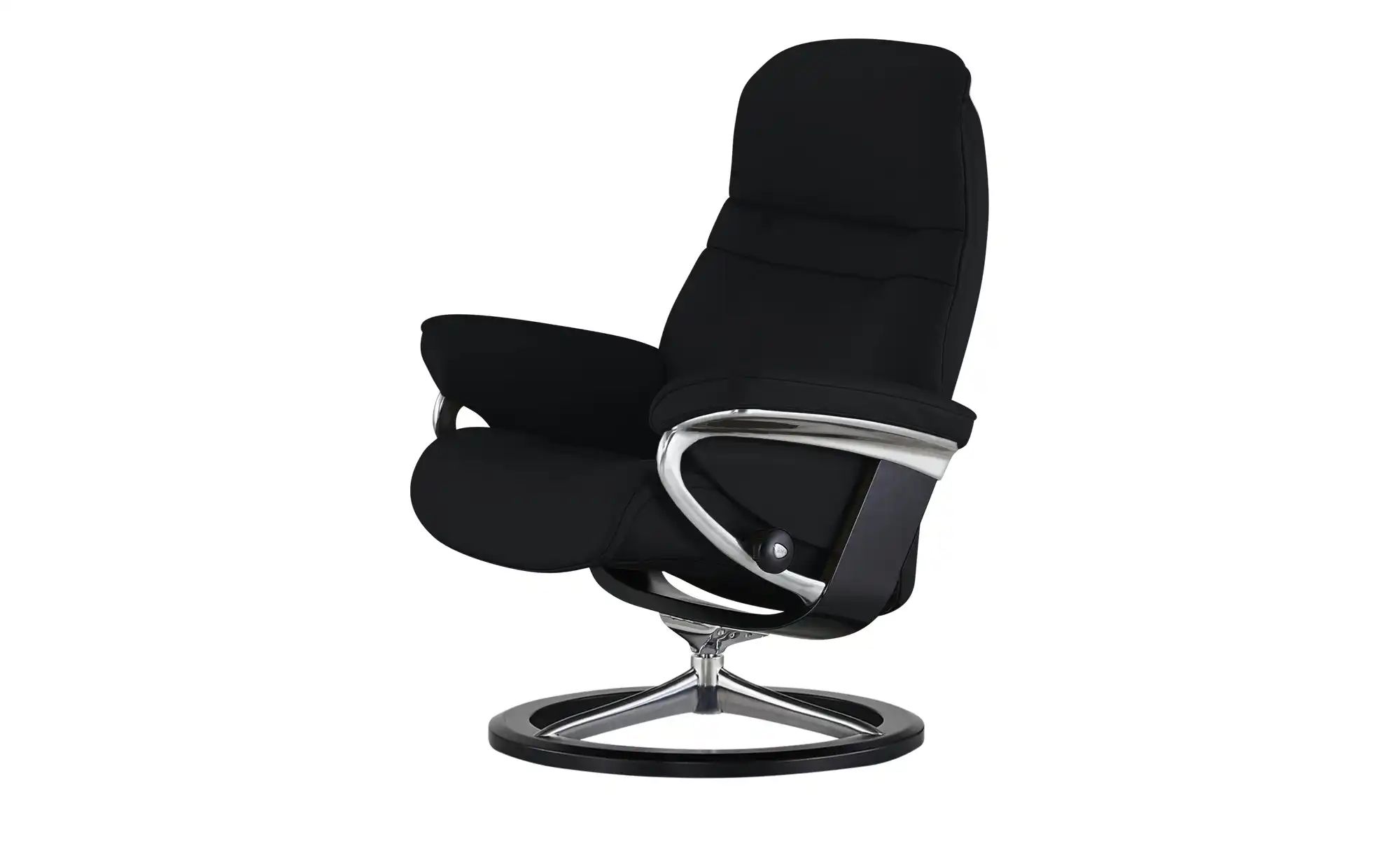 Stressless Relaxsessel mit Hocker Leder Sunrise S ¦ schwarz ¦ Maße (cm): B: günstig online kaufen