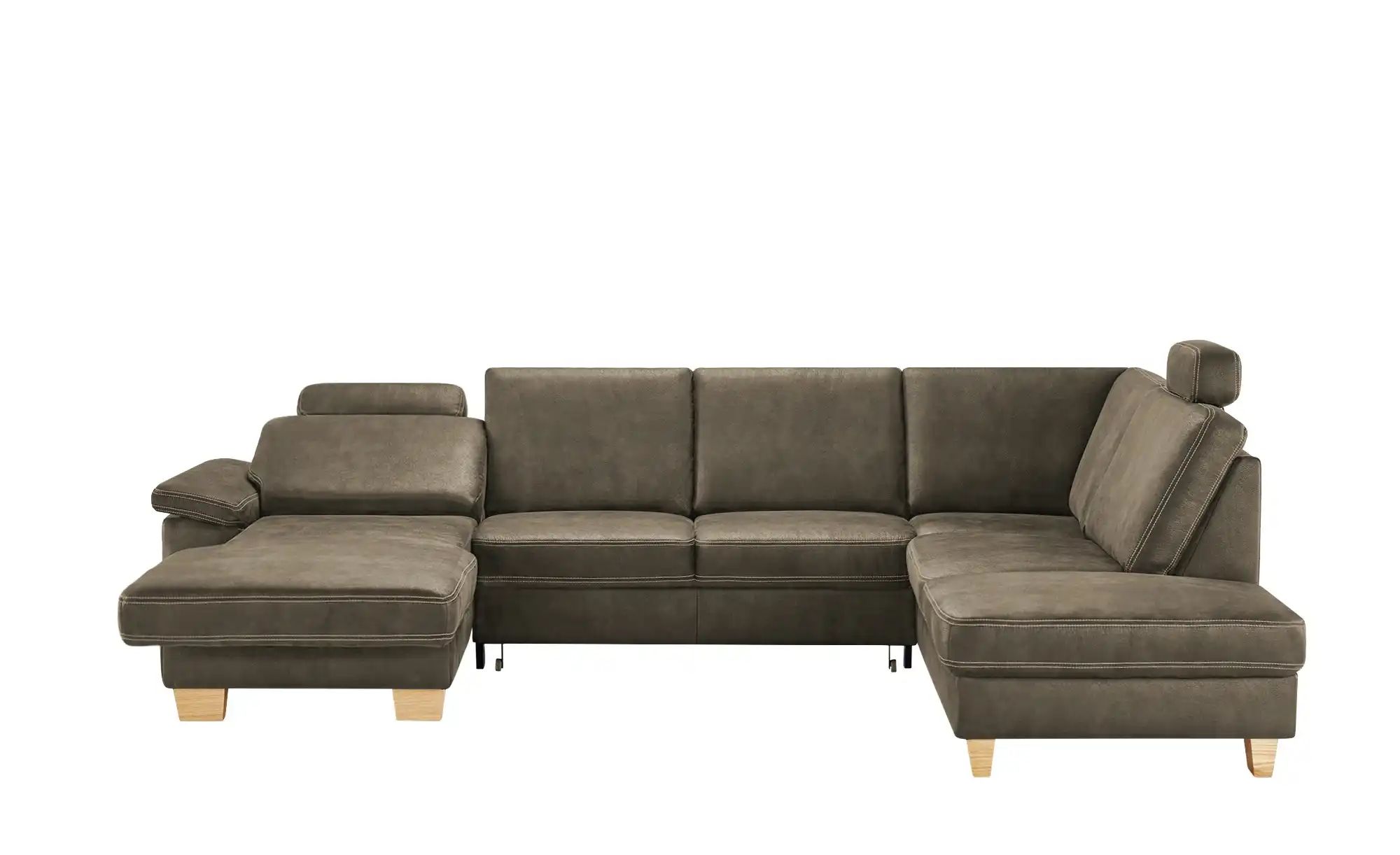 Thumbnail - meinSofa Wohnlandschaft Kunstleder Samu ¦ grau ¦ Maße (cm): B: 316 H: 90 T: 235.0 Polstermöbel > Sofas > Schlafsofas - H...