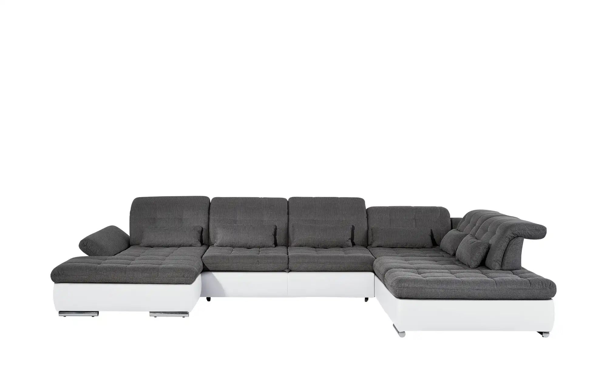 Wohnlandschaft Weißgrau Kunstlederwebstoff Bahamas Grau Maße Cm H 79 Polstermöbel Sofas Schlafsofas Höffner