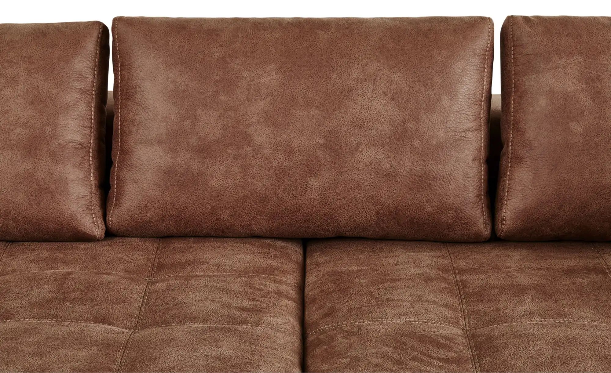 bobb Ecksofa cognac - Mikrofaser Caro ¦ braun ¦ Maße (cm): B: 305 H: 68 T: günstig online kaufen