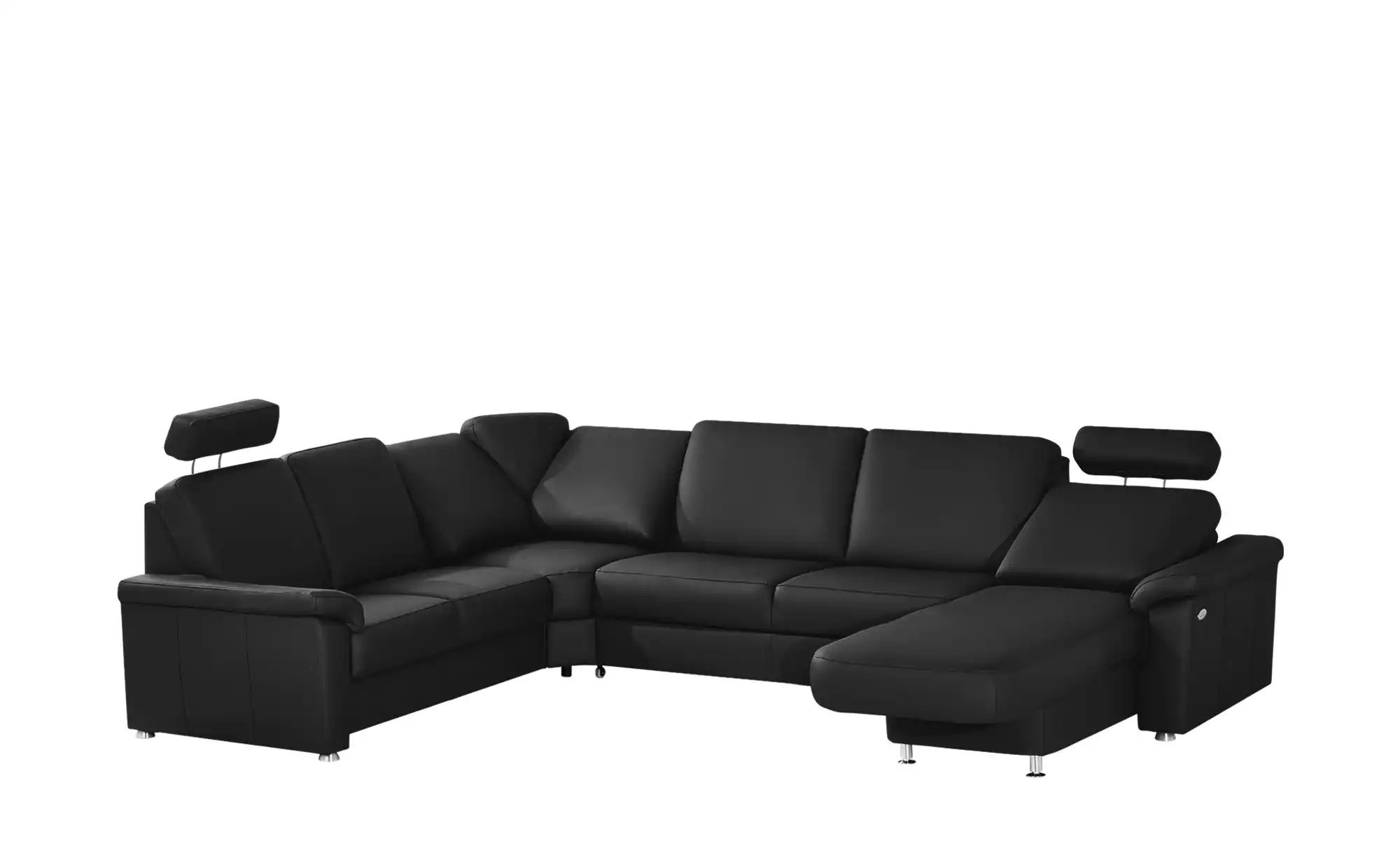Thumbnail - meinSofa Wohnlandschaft Leder Carolin ¦ schwarz ¦ Maße (cm): B: 330 H: 91 T: 240.0 Polstermöbel > Sofas > Wohnlandschaft...
