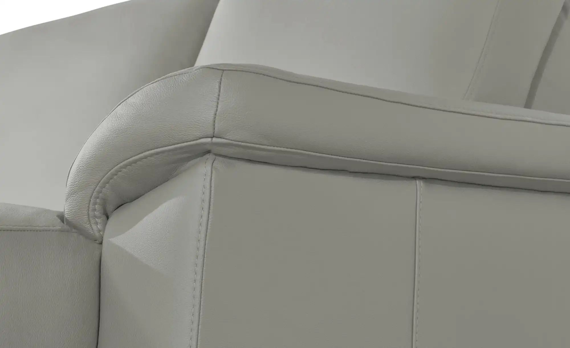 Thumbnail - meinSofa Wohnlandschaft Leder Carolin ¦ grau ¦ Maße (cm): B: 330 H: 91 T: 240.0 Polstermöbel > Sofas > Wohnlandschaften ...