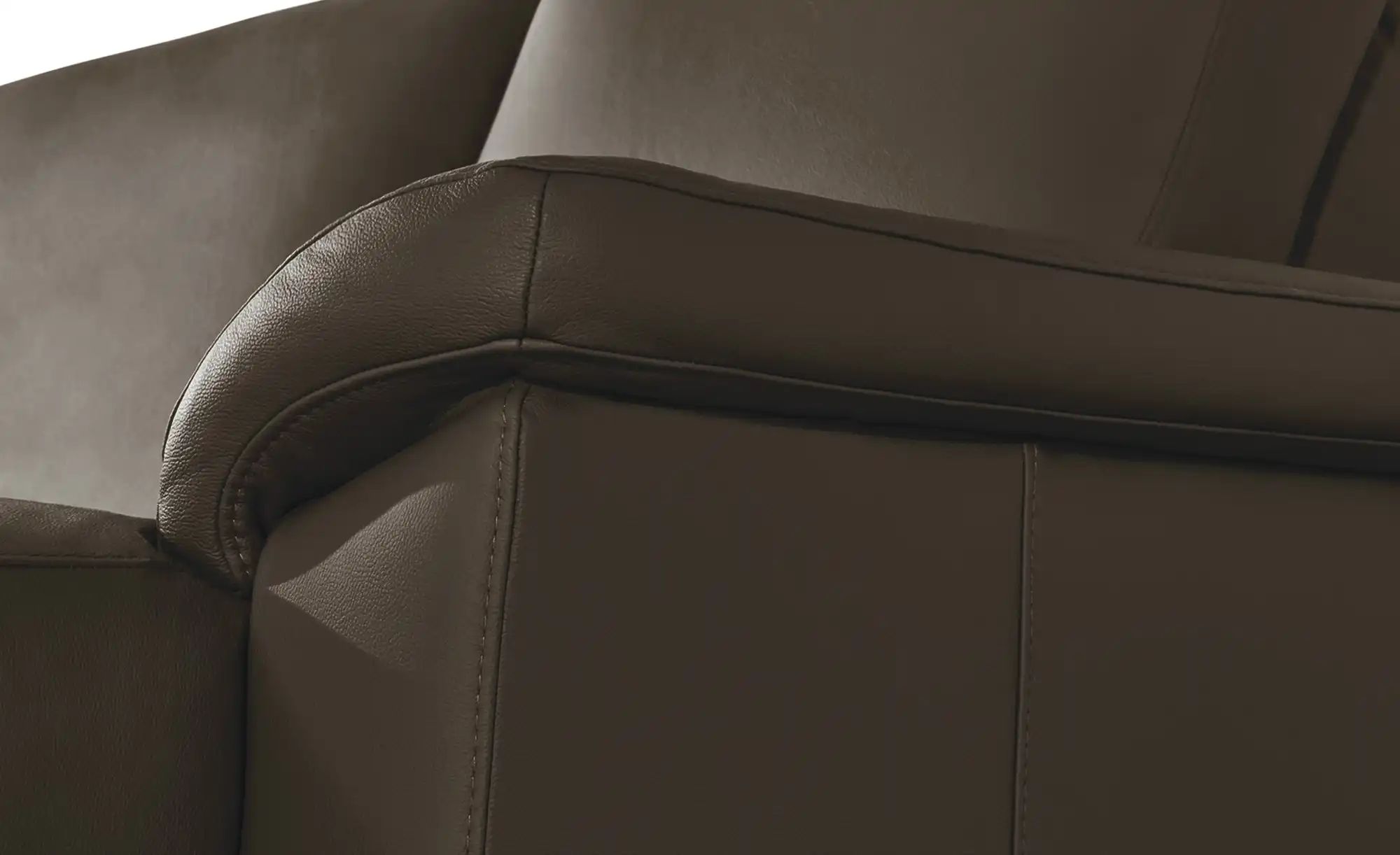 Thumbnail - meinSofa Wohnlandschaft Leder Carolin ¦ braun ¦ Maße (cm): B: 330 H: 91 T: 240.0 Polstermöbel > Sofas > Wohnlandschaften...