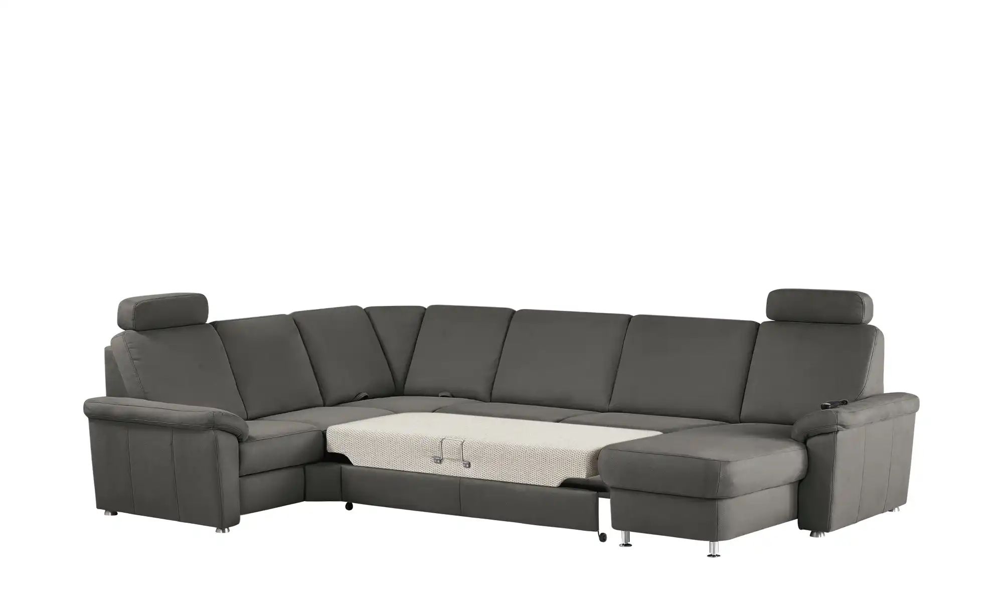 Meinsofa Wohnlandschaft Grau Schwarz Mikrofaser Rita Grau Maße Cm H 91 Polstermöbel Sofas Schlafsofas Höffner