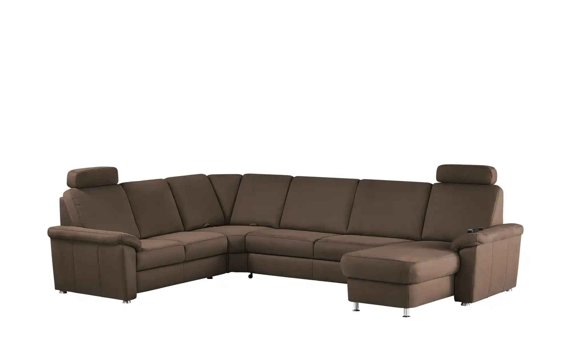 Thumbnail - meinSofa Wohnlandschaft Mikrofaser Rita ¦ braun ¦ Maße (cm): B: 330 H: 91 T: 240.0 Polstermöbel > Sofas > Wohnlandschaft...