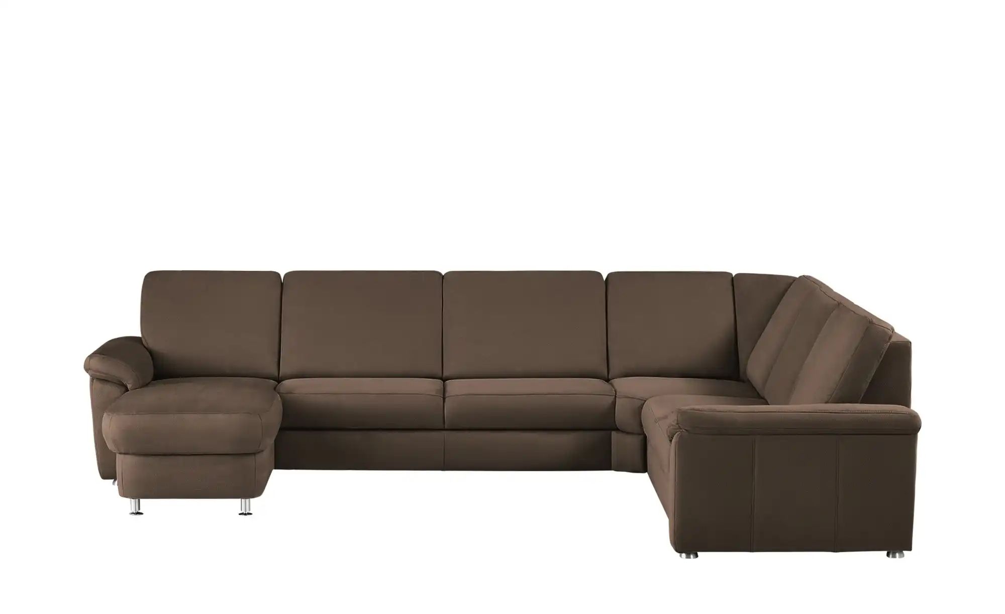 meinSofa Wohnlandschaft Mikrofaser Rita ¦ braun ¦ Maße (cm): B: 330 H: 91 T günstig online kaufen