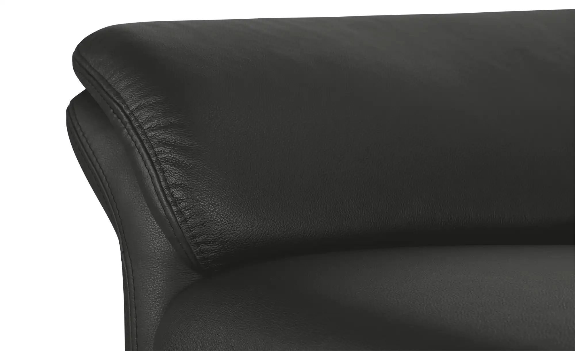 Thumbnail - meinSofa Einzelsofa Leder Manon ¦ schwarz ¦ Maße (cm): B: 228 H: 94 T: 92.0 Polstermöbel > Sofas > 3-Sitzer - Höffner