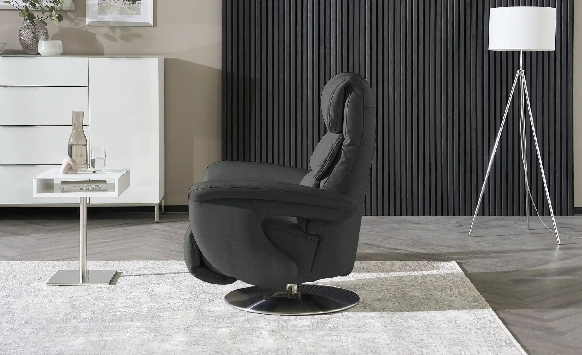 Thumbnail - himolla Leder-Relaxsessel Leder 7628 ¦ schwarz ¦ Maße (cm): B: 83 H: 109 T: 90.0 Polstermöbel > Sessel > Fernsehsessel -...