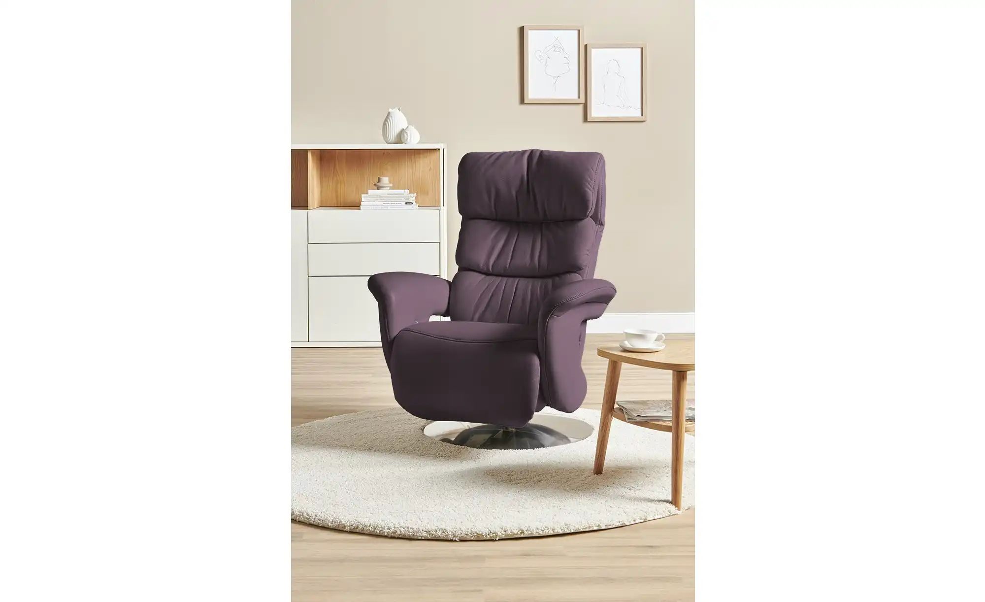 himolla Leder-Relaxsessel Leder 7628 ¦ lila/violett ¦ Maße (cm): B: 83 H: 1 günstig online kaufen