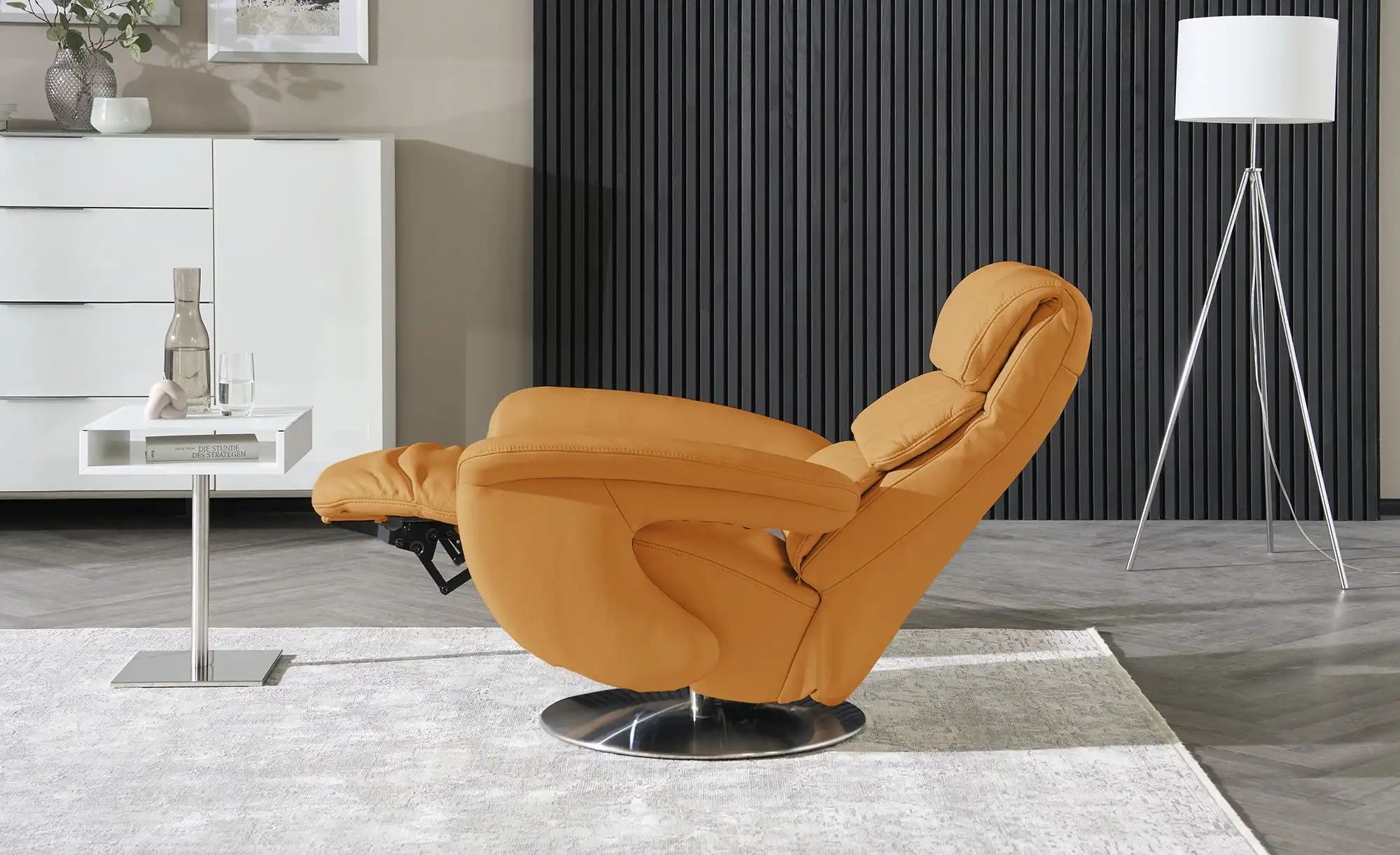 Thumbnail - himolla Leder-Relaxsessel Leder 7628 ¦ gelb ¦ Maße (cm): B: 83 H: 109 T: 90.0 Polstermöbel > Sessel > Fernsehsessel - Hö...