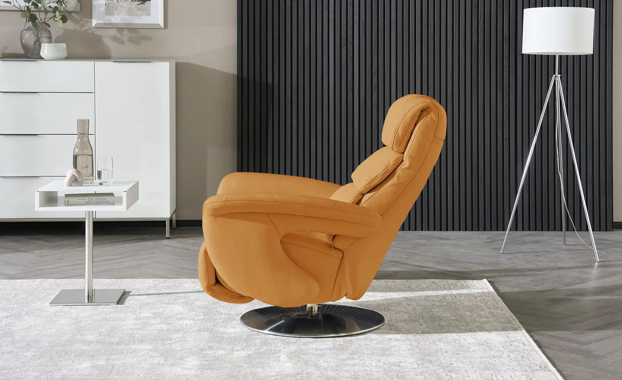 Thumbnail - himolla Leder-Relaxsessel Leder 7628 ¦ gelb ¦ Maße (cm): B: 83 H: 109 T: 90.0 Polstermöbel > Sessel > Fernsehsessel - Hö...