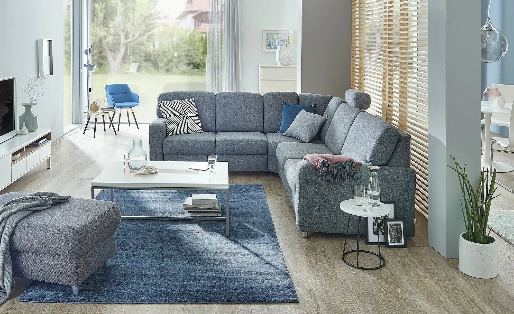 smart Hocker  Valencia ¦ grau ¦ Maße (cm): B: 100 H: 45 T: 60 Polstermöbel günstig online kaufen