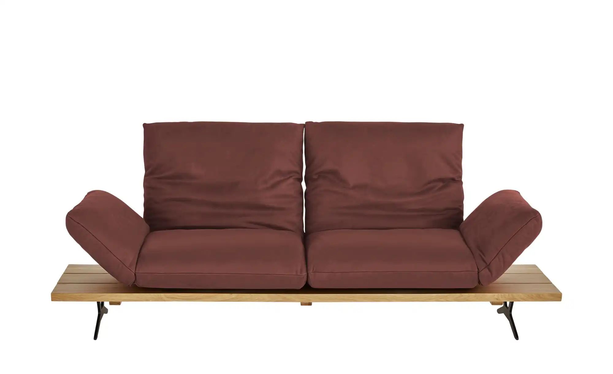 KOINOR Ledersofa  Marilyn ¦ rot ¦ Maße (cm): B: 232 H: 96 T: 90 Polstermöbe günstig online kaufen