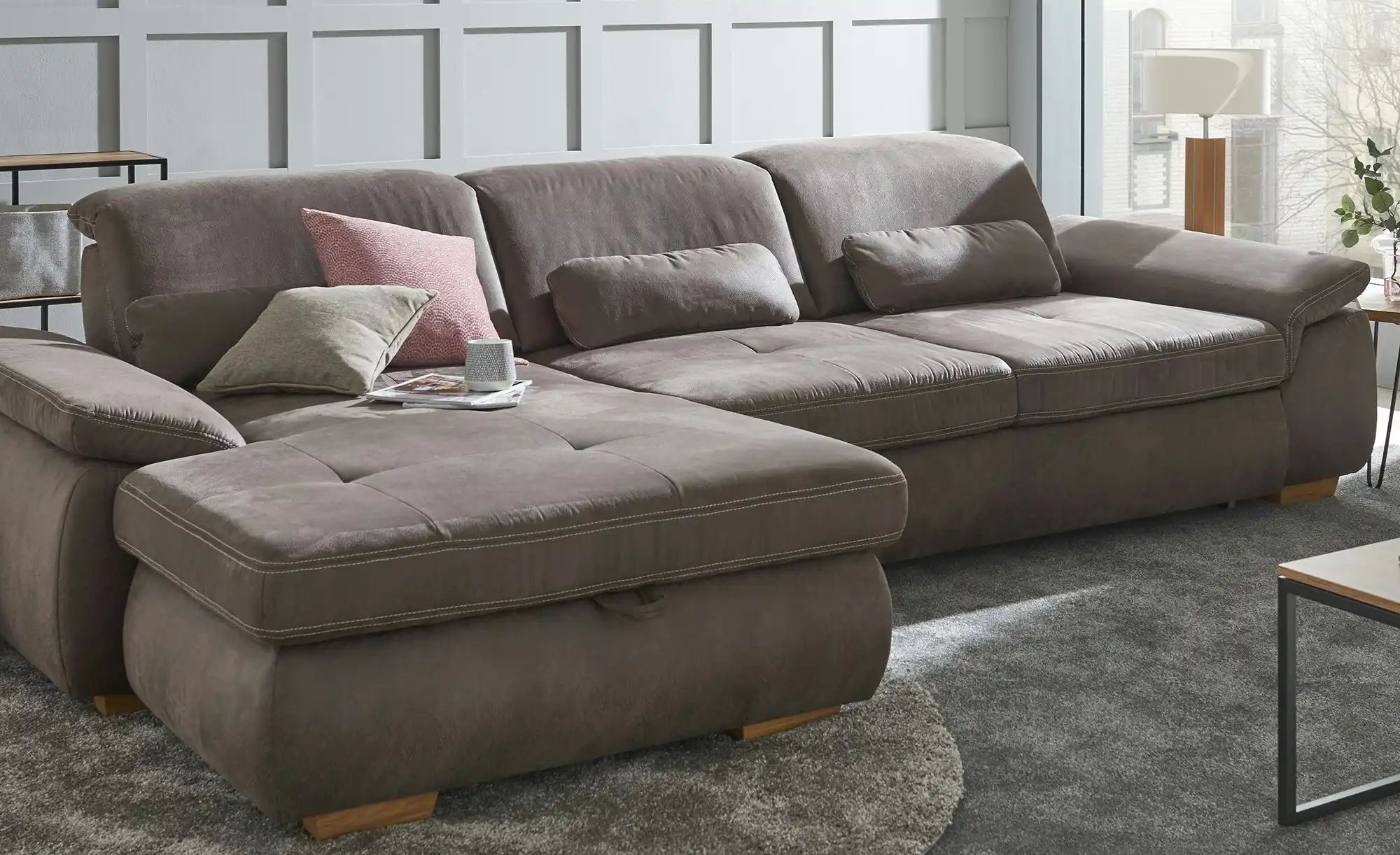 Ecksofa  Kundry ¦ braun ¦ Maße (cm): B: 315 H: 100 T: 195.0 Polstermöbel > günstig online kaufen