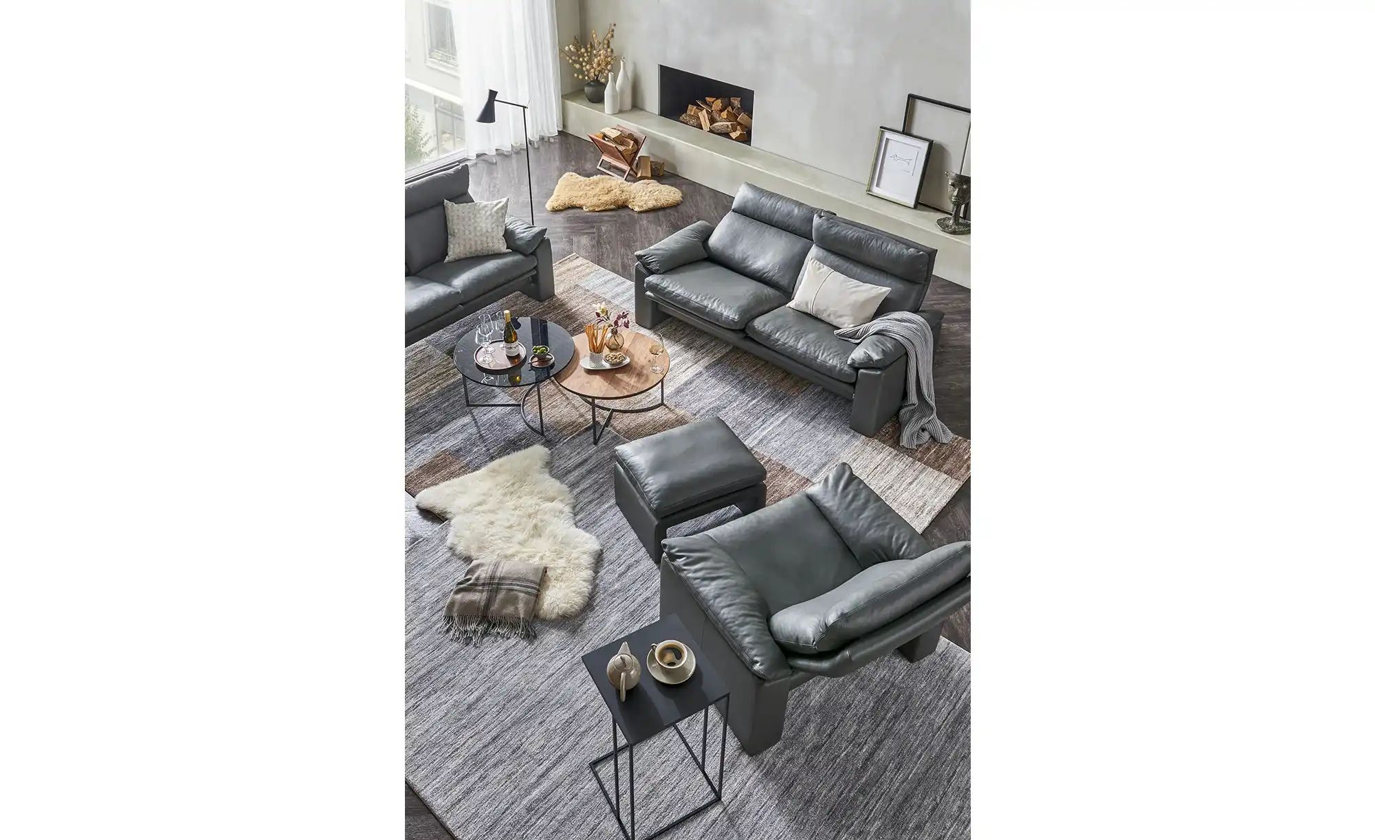 erpo just relax Hocker  JR963 Bari ¦ grau ¦ Maße (cm): B: 64 T: 51.0 Polste günstig online kaufen