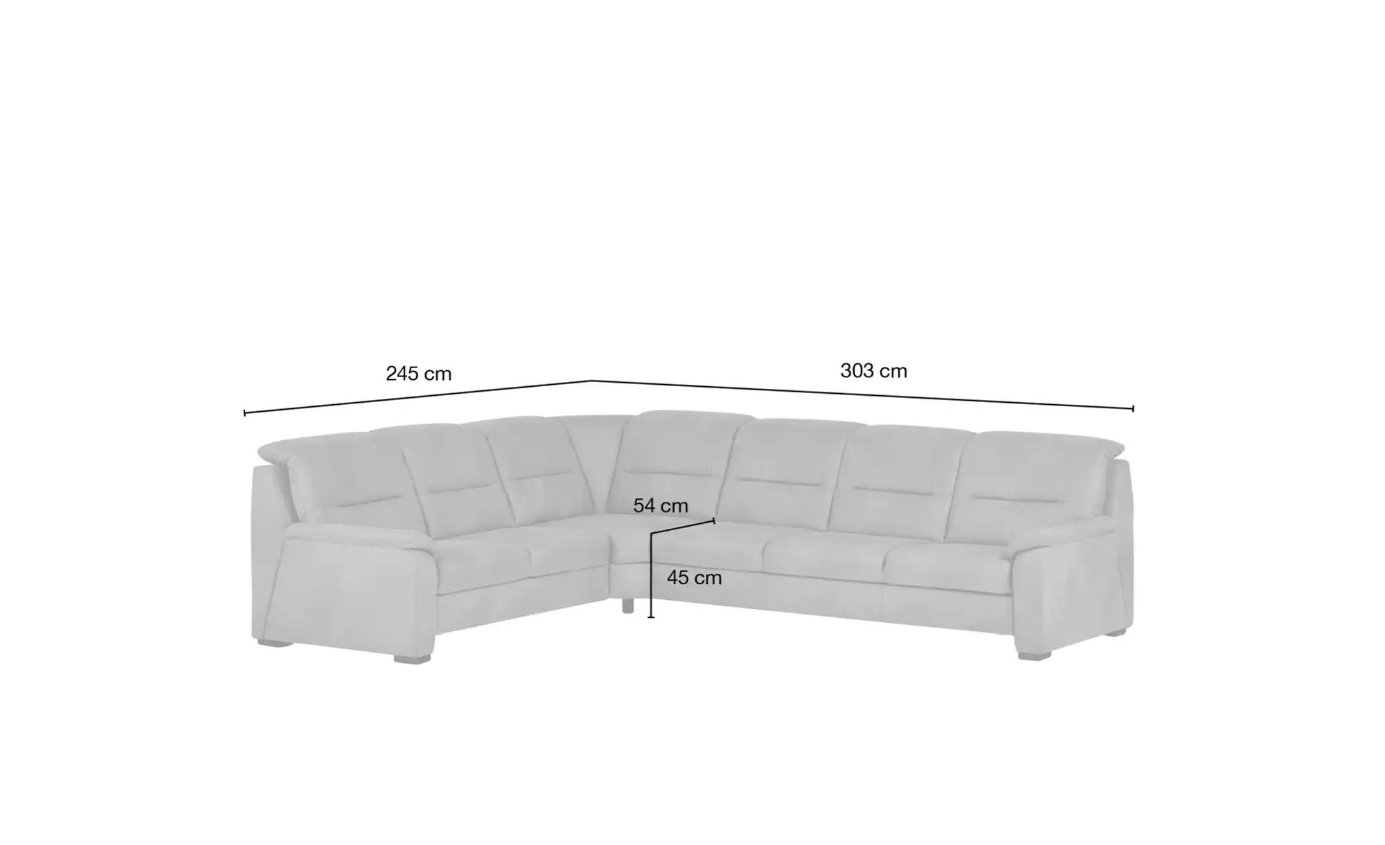 meinSofa Ecksofa  Vera ¦ braun ¦ Maße (cm): B: 303 H: 92 T: 245 Polstermöbe günstig online kaufen