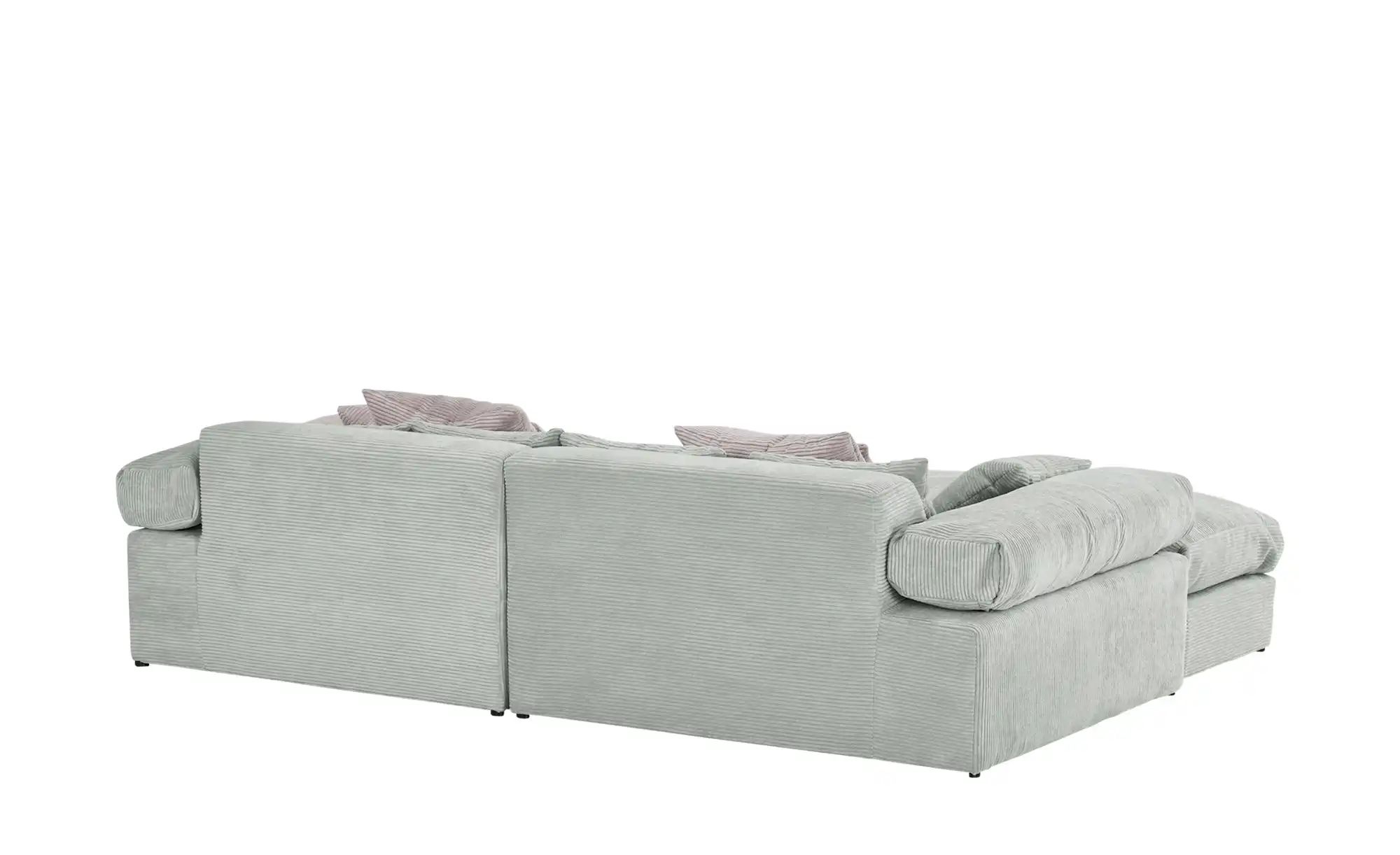 smart Ecksofa in trendigem Cordstoff Lianea ¦ grau ¦ Maße (cm): B: 291 H: 8 günstig online kaufen