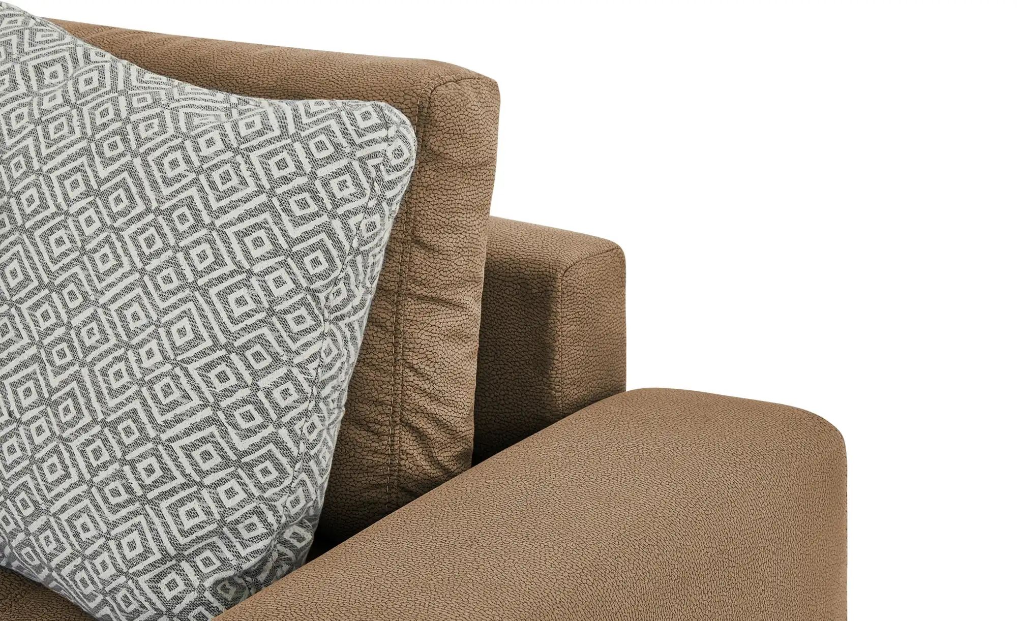 bobb Big Sofa Arissa | Braun, Mikrofaser | Höffner