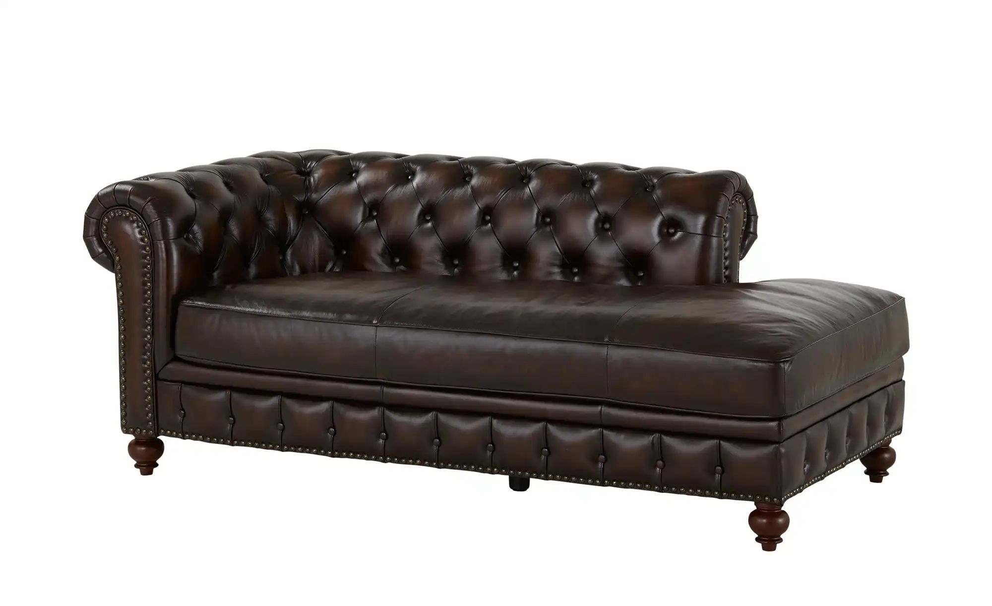 uno Recamiere  Chesterfield ¦ braun ¦ Maße (cm): B: 203 H: 79 T: 100.0 Pols günstig online kaufen