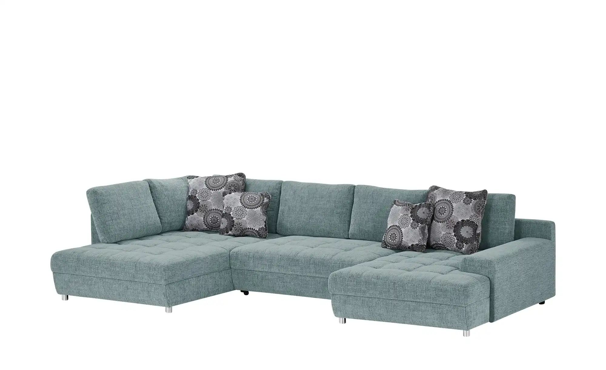 bobb Wohnlandschaft Arissa Webstoff, Aqua (Blau)