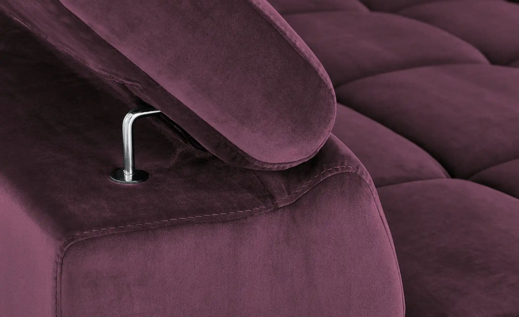 Thumbnail - uno Wohnlandschaft aus Samt Origo ¦ lila/violett ¦ Maße (cm): B: 409 H: 70 T: 225.0 Polstermöbel > Sofas > Wohnlandschaf...