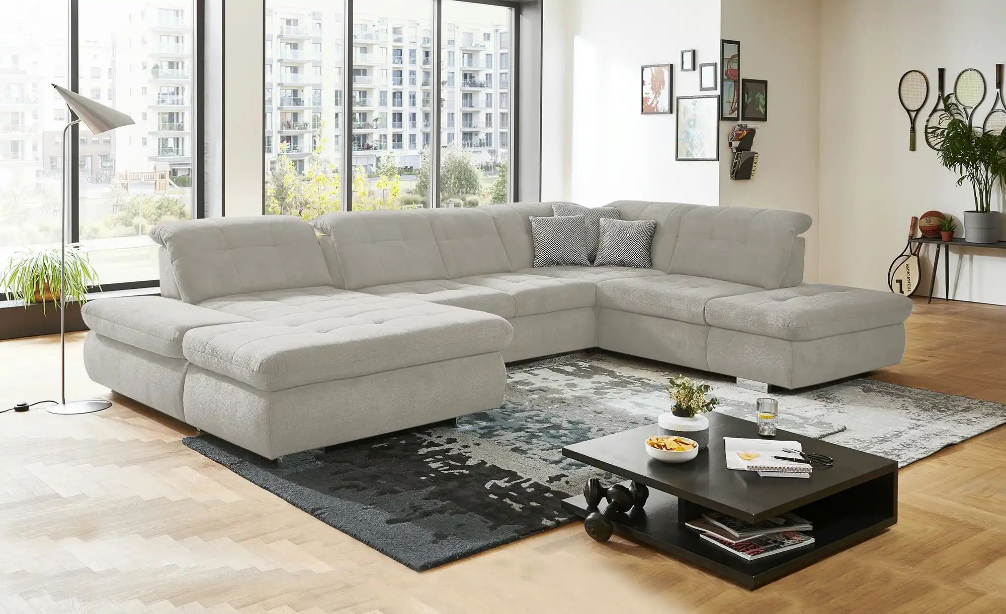 Lounge Collection Wohnlandschaft mit verschiedenen Funktionen Spencer ¦ gra günstig online kaufen