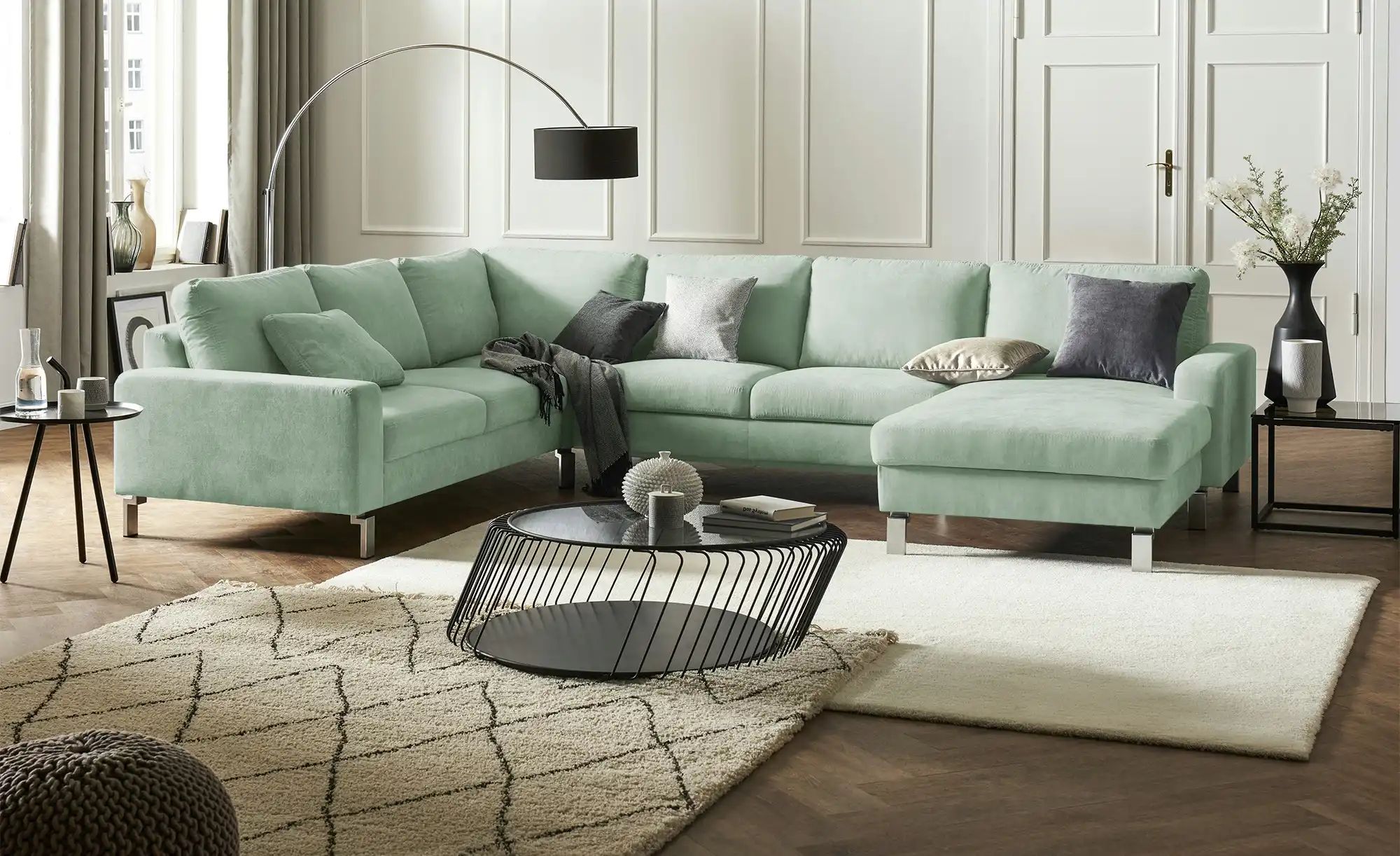 Thumbnail - Max Schelling Wohnlandschaft Maximum ¦ grün ¦ Maße (cm): B: 333 H: 86 T: 253.0 Polstermöbel > Sofas > Wohnlandschaften ...