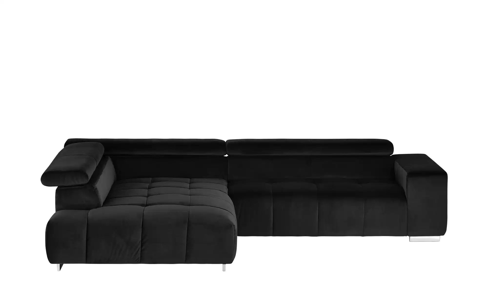 uno Ecksofa aus Samt  Origo ¦ schwarz ¦ Maße (cm): B: 308 H: 70 T: 225 Pols günstig online kaufen