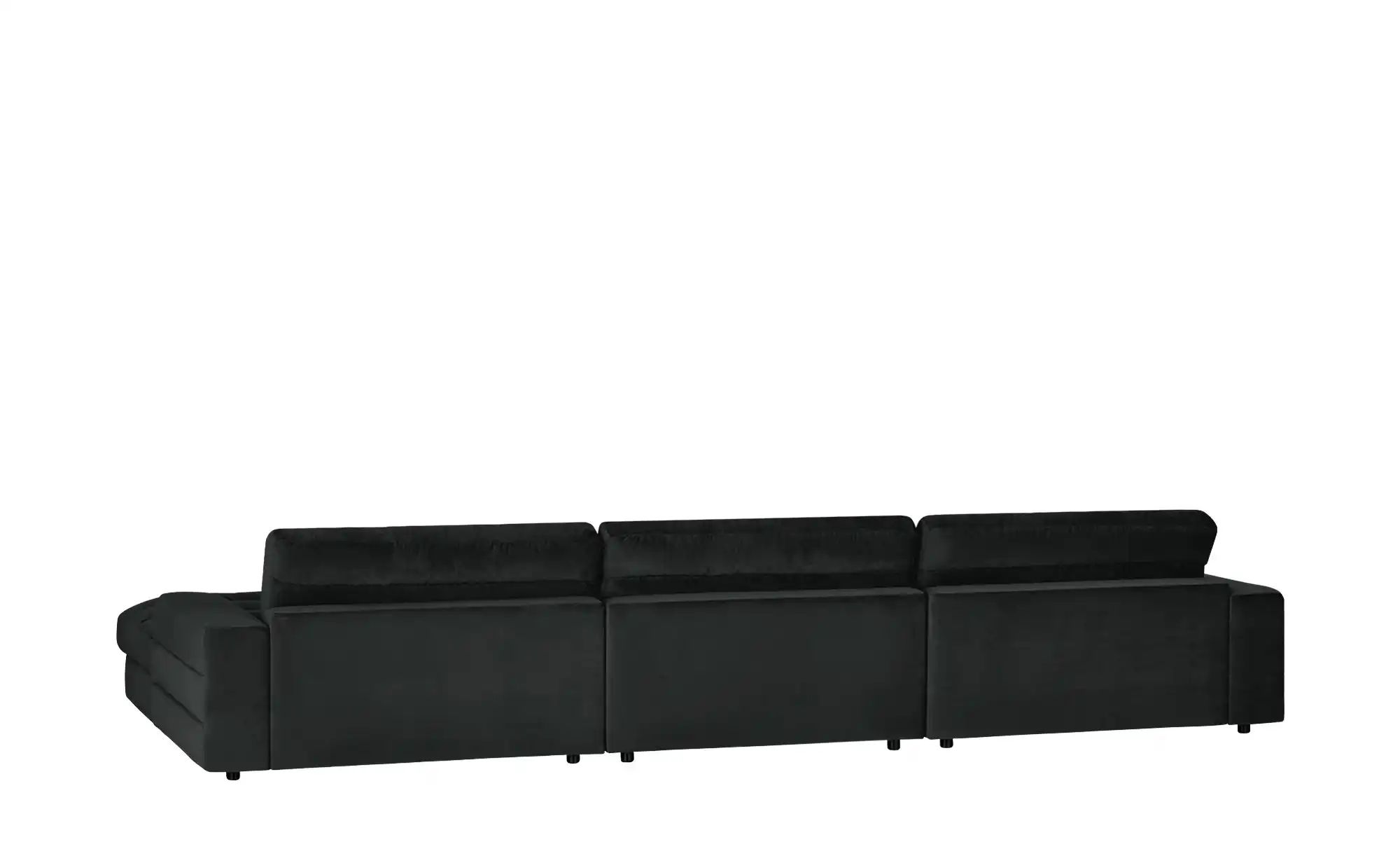 Ecksofa Samt  Scarlatti ¦ schwarz ¦ Maße (cm): B: 416 H: 83 T: 205 Polsterm günstig online kaufen