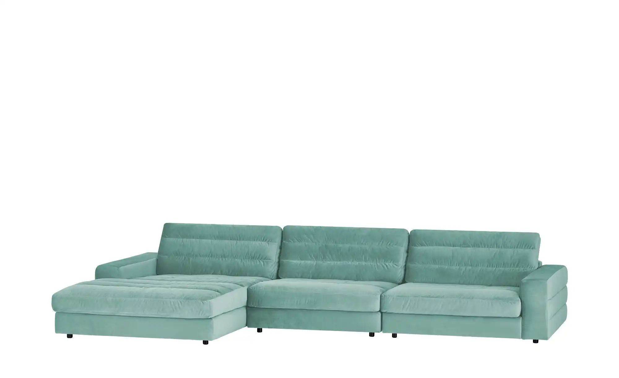 Ecksofa Samt  Scarlatti ¦ türkis/petrol ¦ Maße (cm): B: 416 H: 83 T: 205 Po günstig online kaufen