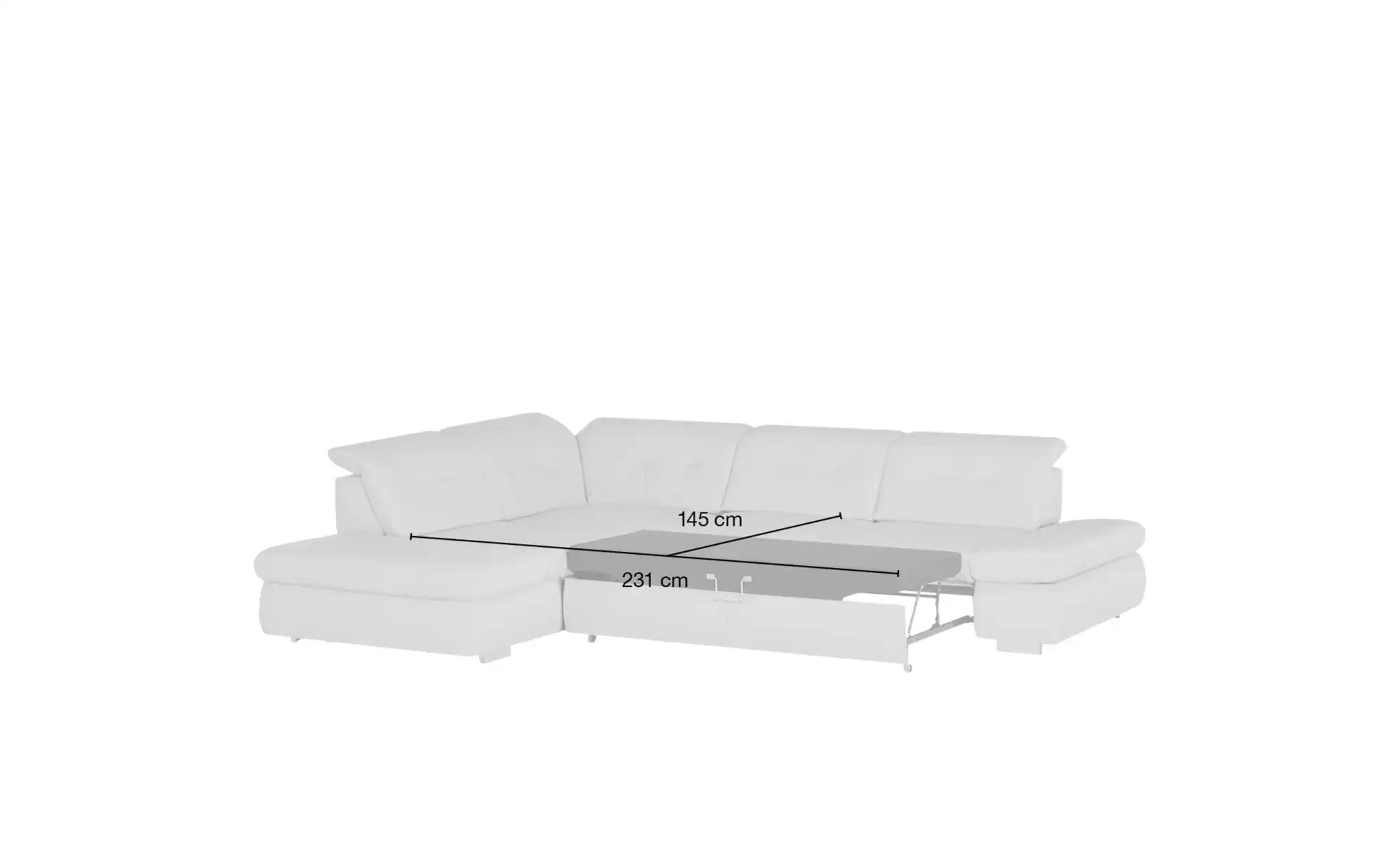 Lounge Collection Ecksofa Leder  Spencer ¦ beige ¦ Maße (cm): B: 323 H: 102 günstig online kaufen