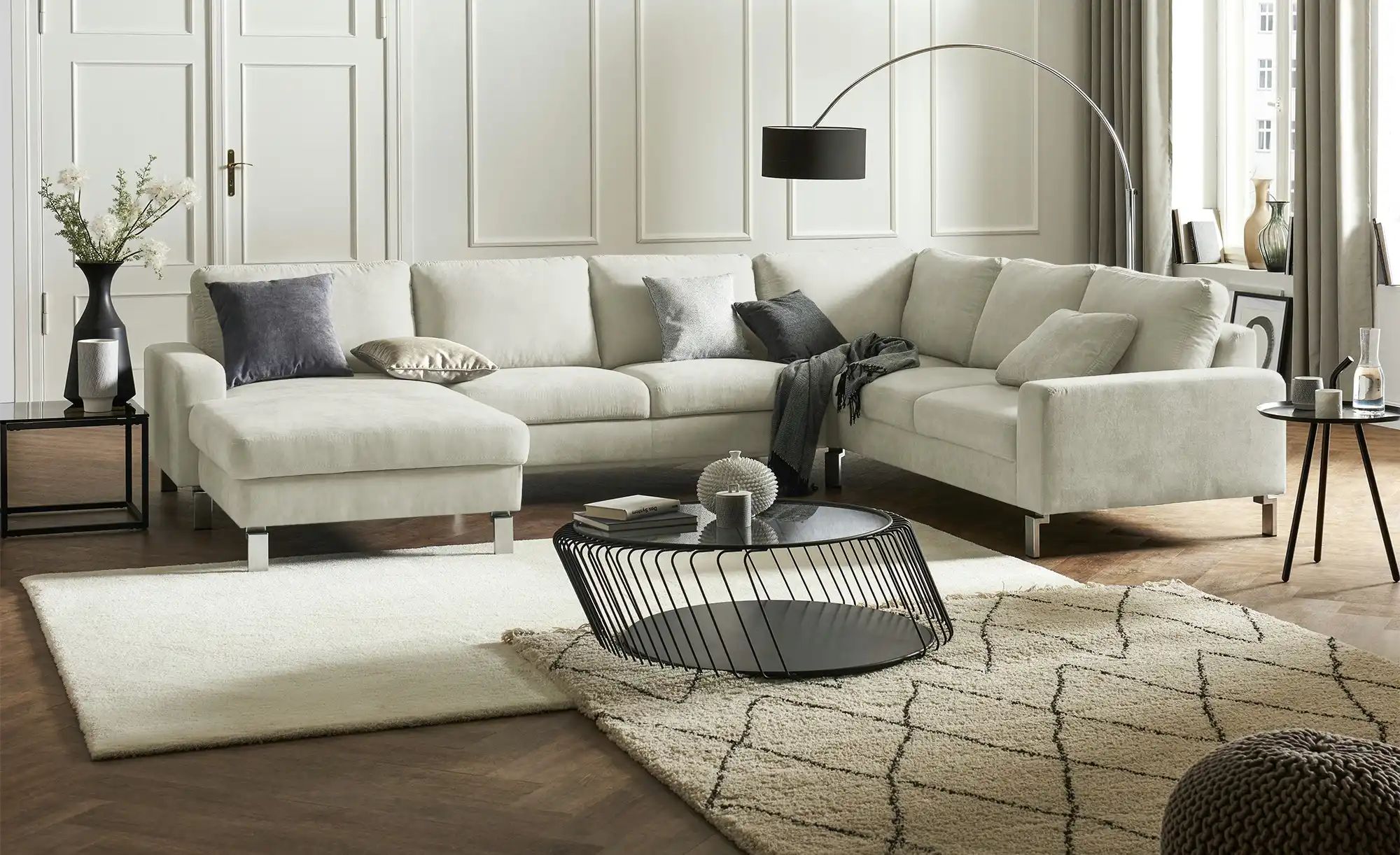 Thumbnail - Max Schelling Wohnlandschaft Maximum ¦ creme ¦ Maße (cm): B: 333 H: 86 T: 253.0 Polstermöbel > Sofas > Wohnlandschaften...