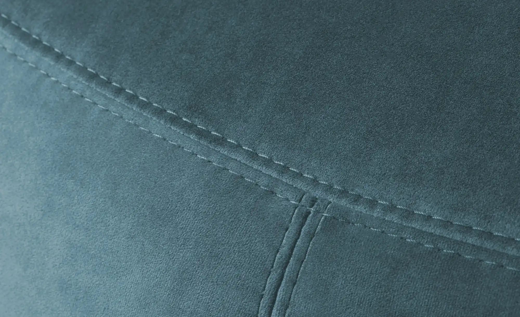 Thumbnail - Samt Hocker Amadi ¦ blau ¦ Maße (cm): B: 105 H: 40 Polstermöbel > Hocker - Höffner