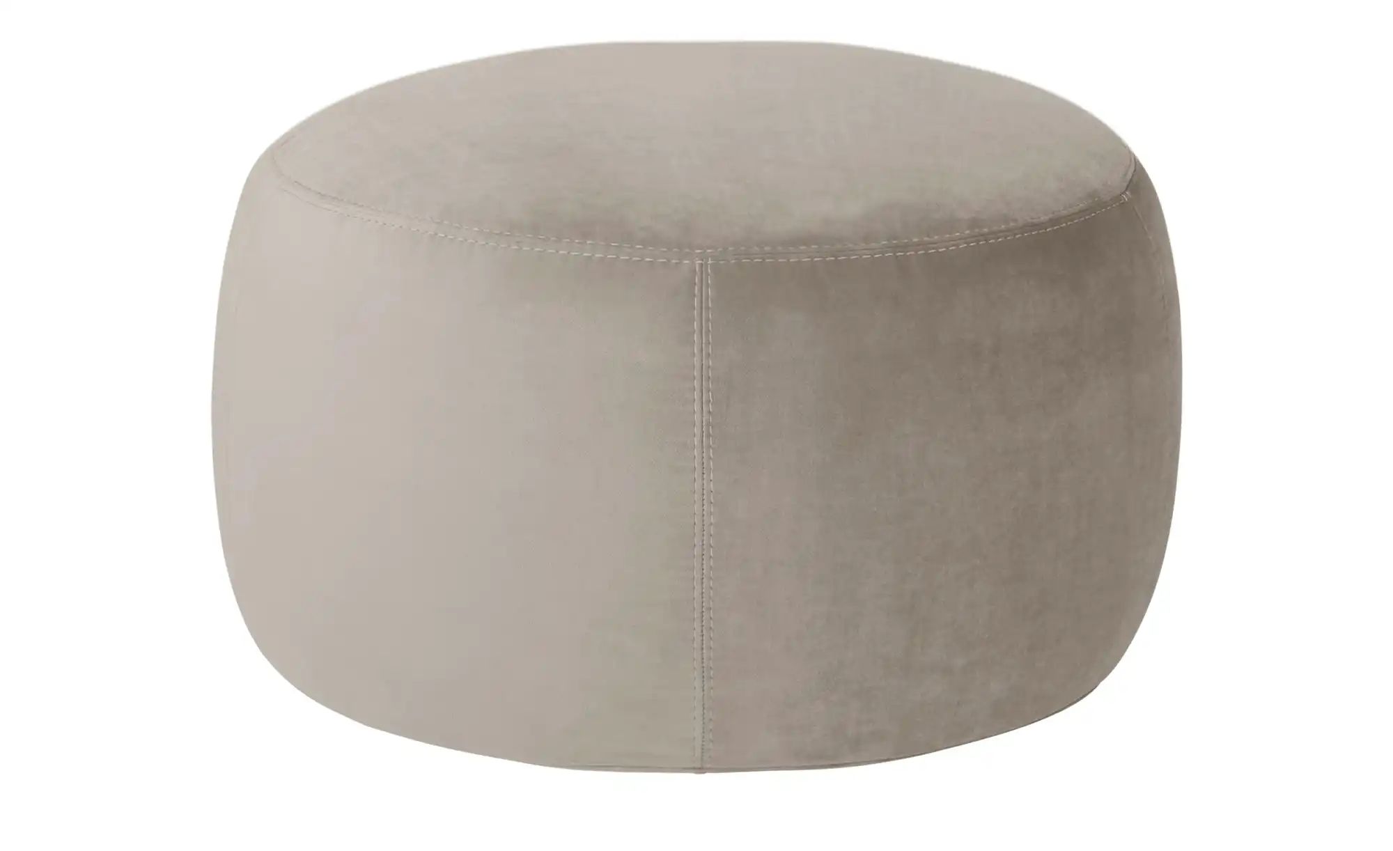 Samt Hocker  Amadi ¦ beige ¦ Maße (cm): B: 60 H: 40 Polstermöbel > Hocker - günstig online kaufen