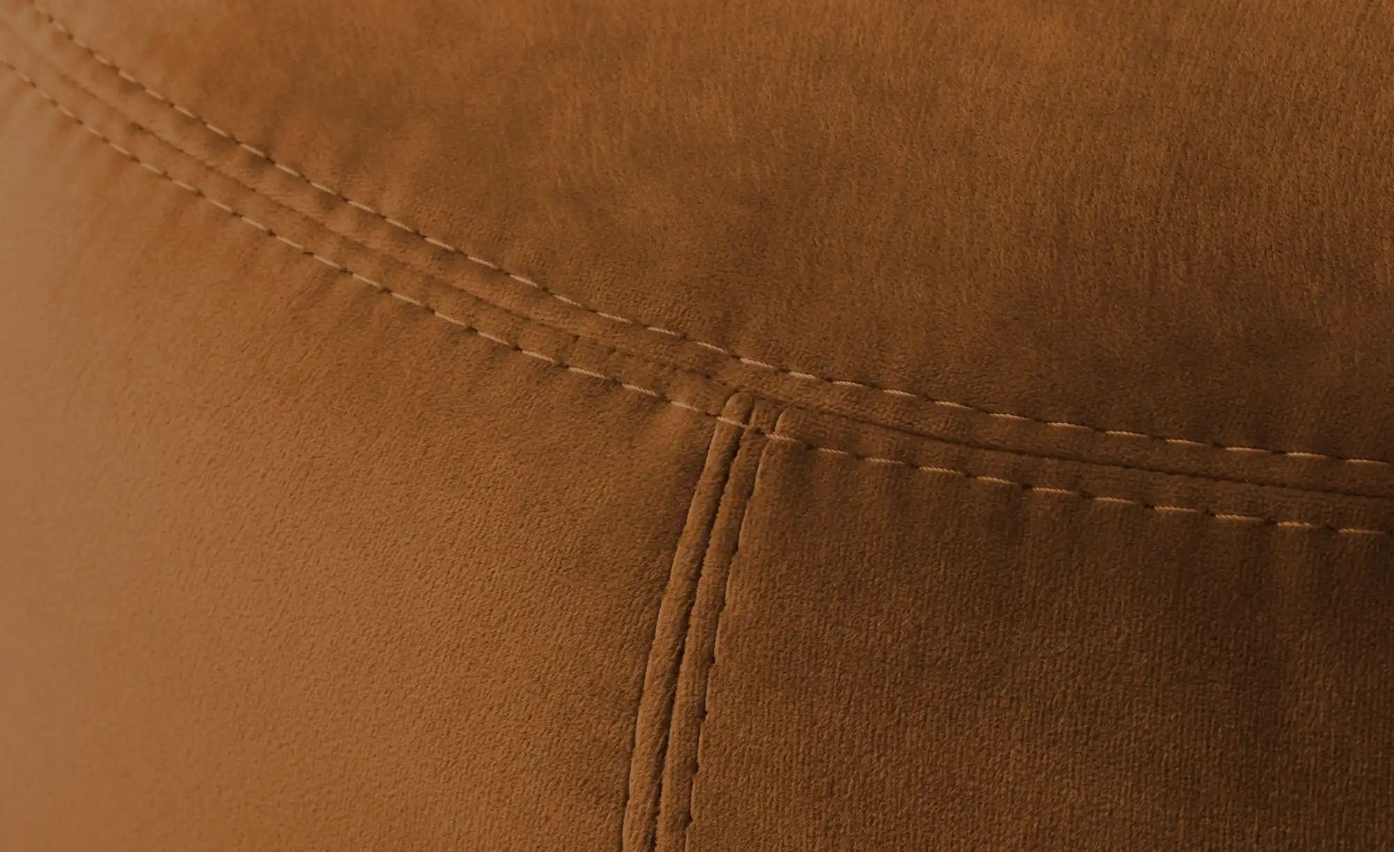 Thumbnail - Samt Hocker  Amadi ¦ braun ¦ Maße (cm): B: 60 H: 40 Polstermöbel > Hocker - Höffner