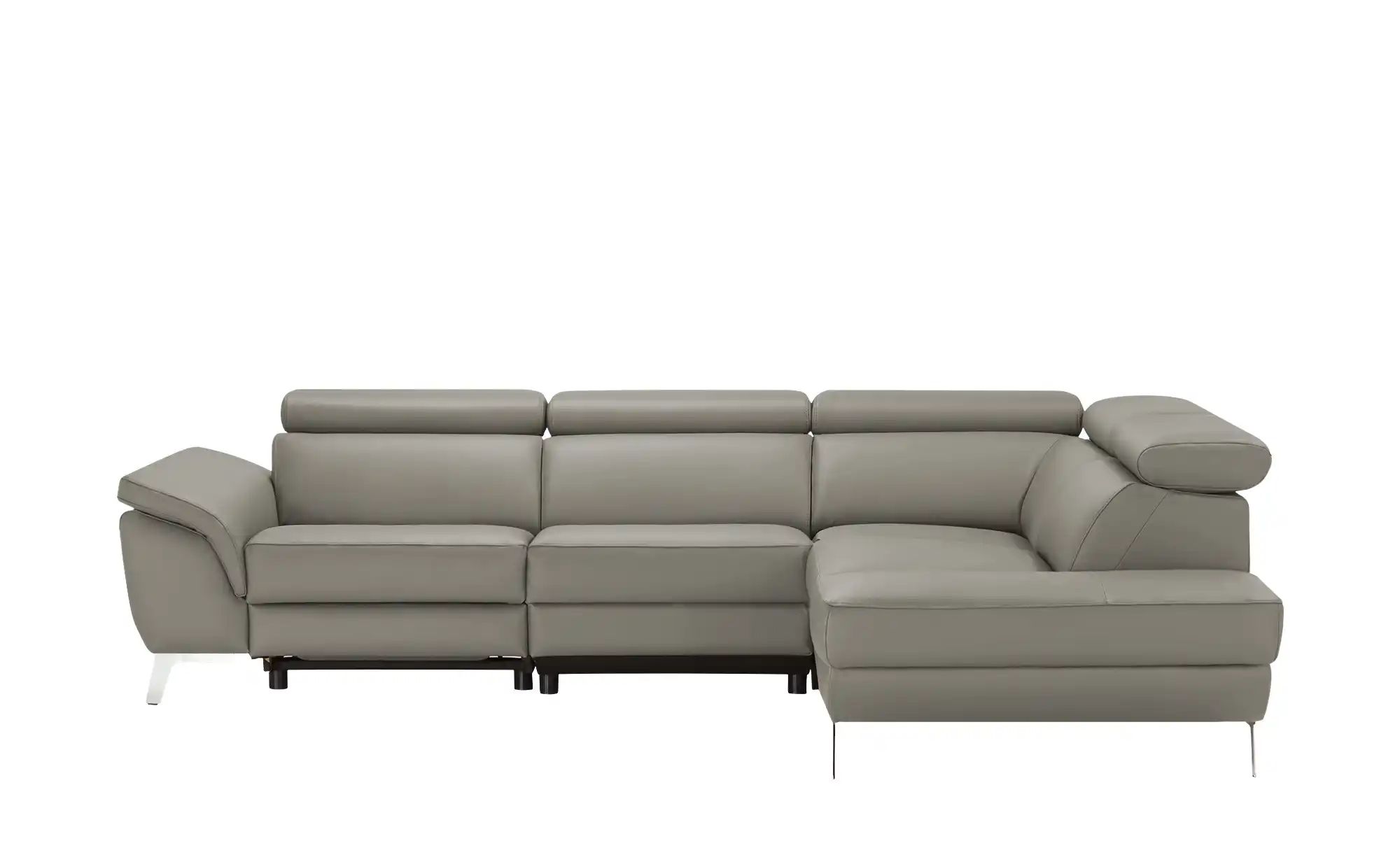 uno Ecksofa Leder  Dallas ¦ grau ¦ Maße (cm): B: 283 H: 74 T: 228 Polstermö günstig online kaufen