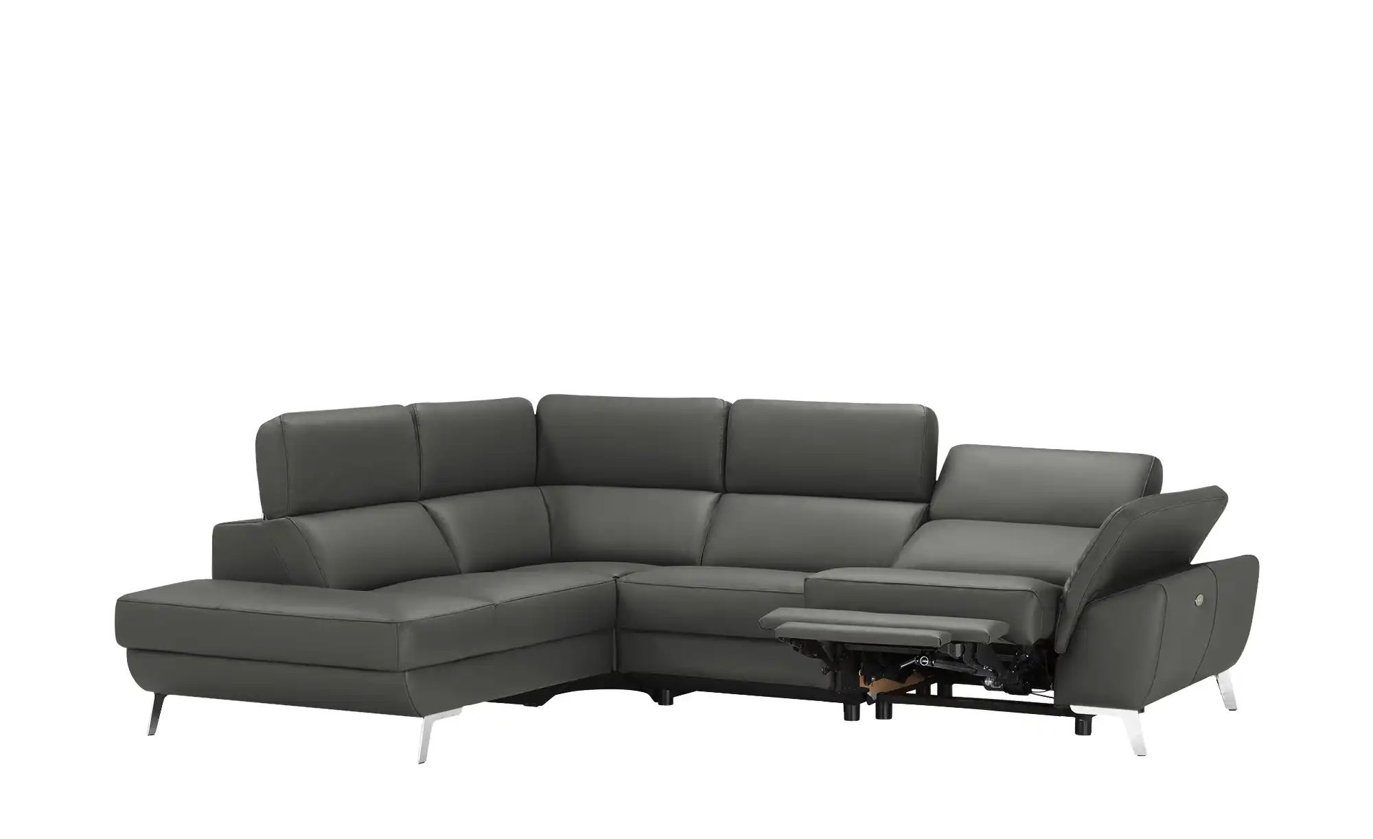 uno Ecksofa Leder  Dallas ¦ grau ¦ Maße (cm): B: 283 H: 74 T: 228 Polstermö günstig online kaufen