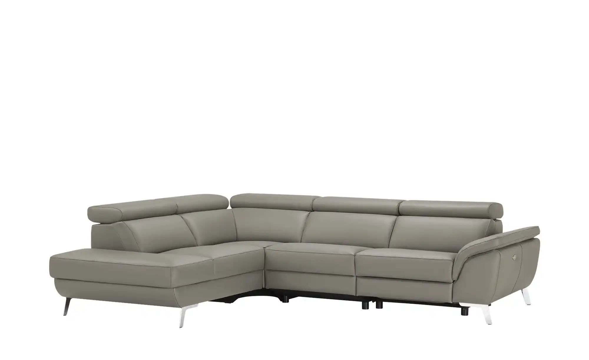 uno Ecksofa Leder  Dallas ¦ grau ¦ Maße (cm): B: 283 H: 74 T: 228 Polstermö günstig online kaufen