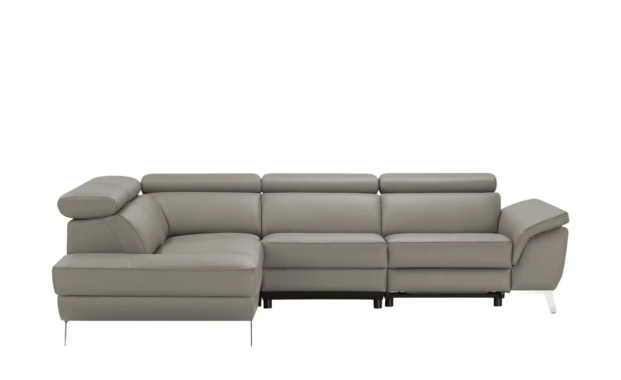 uno Ecksofa Leder  Dallas ¦ grau ¦ Maße (cm): B: 283 H: 74 T: 228 Polstermö günstig online kaufen