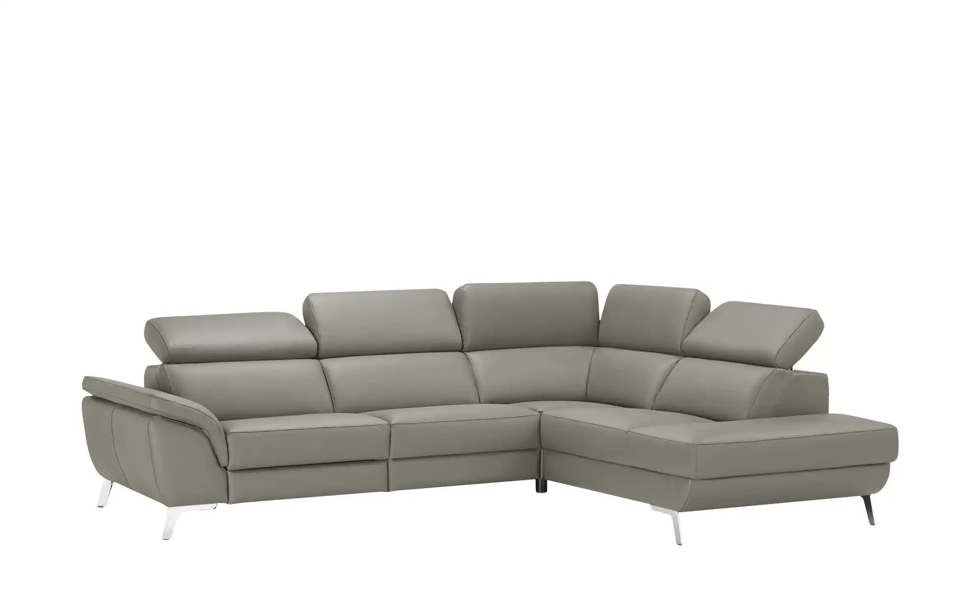 uno Ecksofa Leder  Dallas ¦ grau ¦ Maße (cm): B: 283 H: 74 T: 228 Polstermö günstig online kaufen