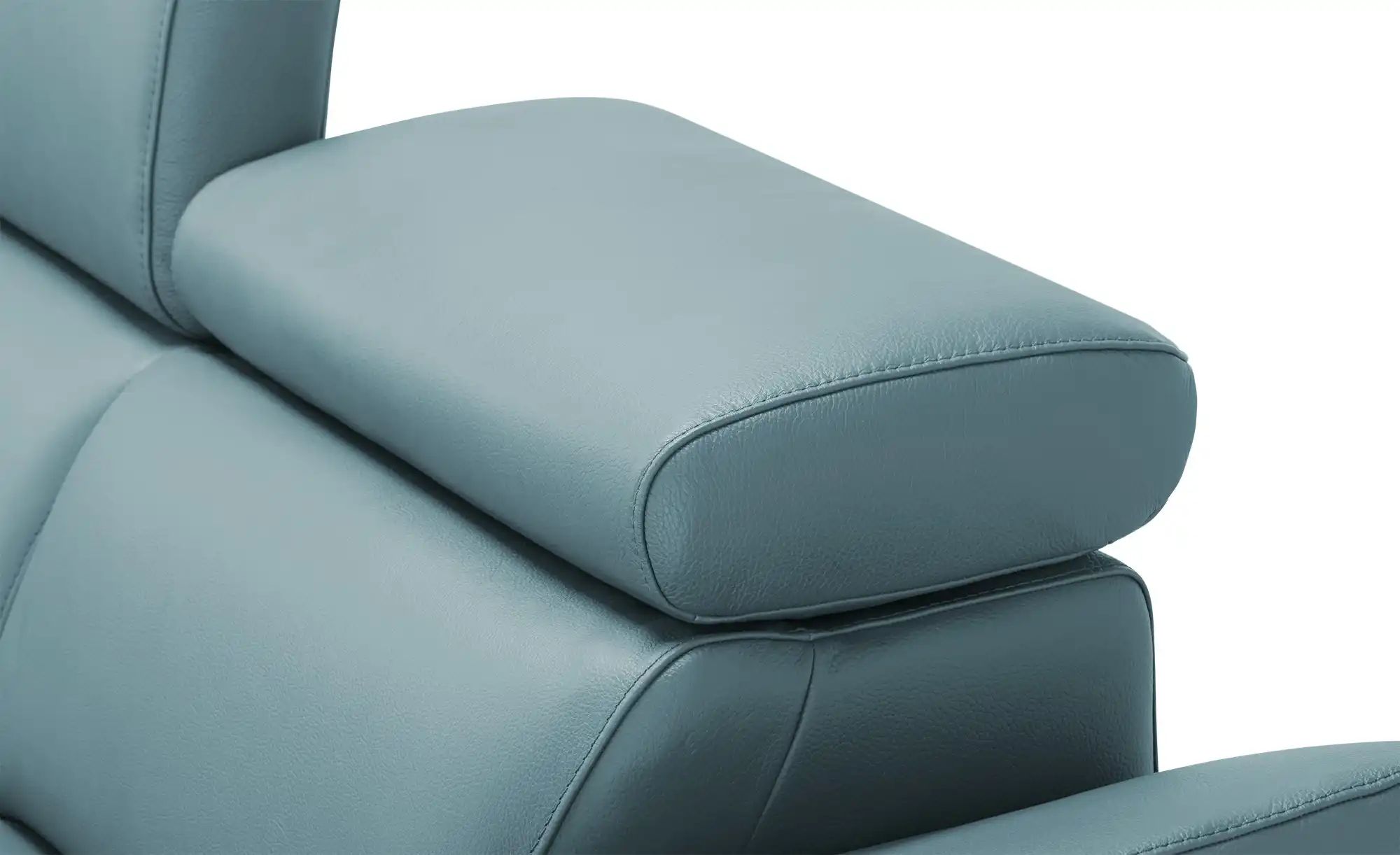 Thumbnail - uno Ecksofa Leder  Dallas ¦ blau ¦ Maße (cm): B: 283 H: 74 T: 228.0 Polstermöbel > Sofas > Ecksofas - Höffner