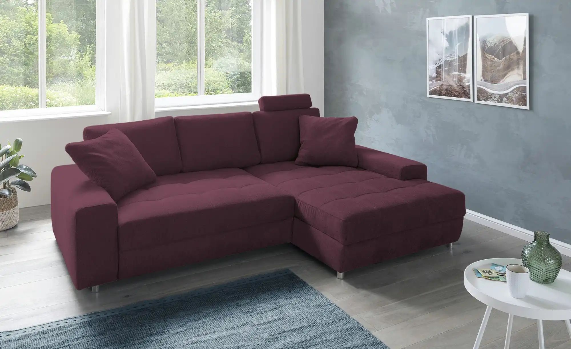 bobb Ecksofa  Arissa de Luxe ¦ rot ¦ Maße (cm): B: 258 H: 84 T: 181 Polster günstig online kaufen