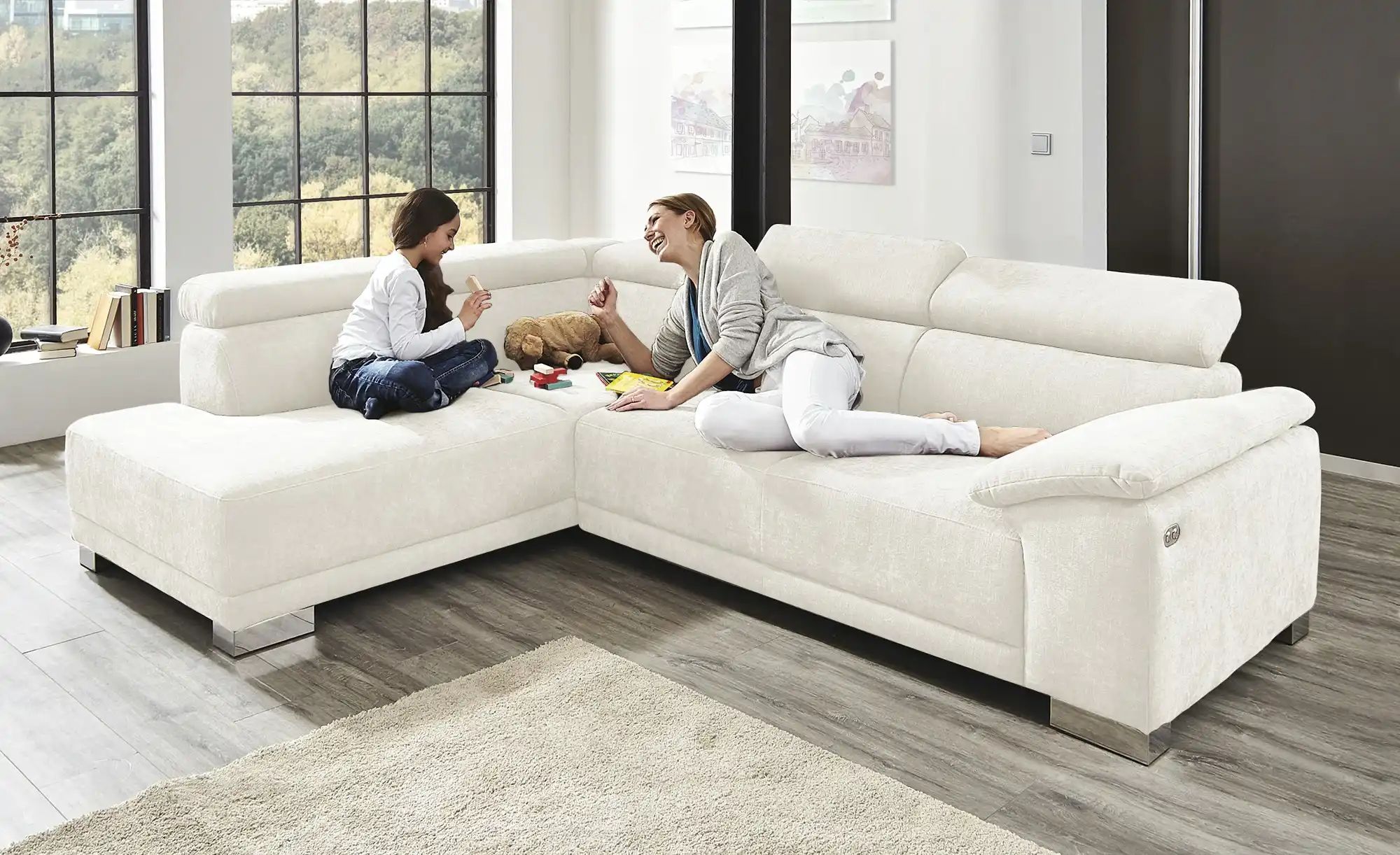 Ecksofa  Chocolo ¦ creme ¦ Maße (cm): B: 270 H: 76 T: 205 Polstermöbel > So günstig online kaufen