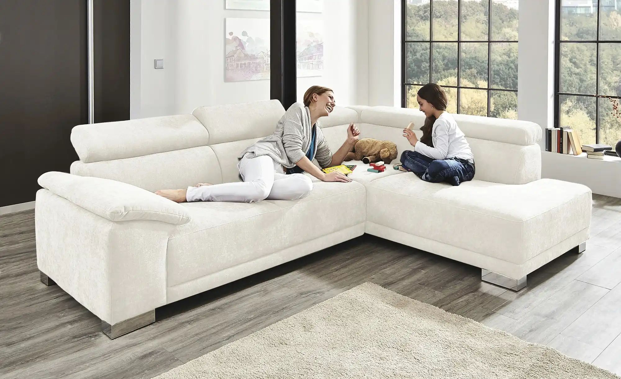 Ecksofa  Chocolo ¦ creme ¦ Maße (cm): B: 270 H: 76 T: 205 Polstermöbel > So günstig online kaufen