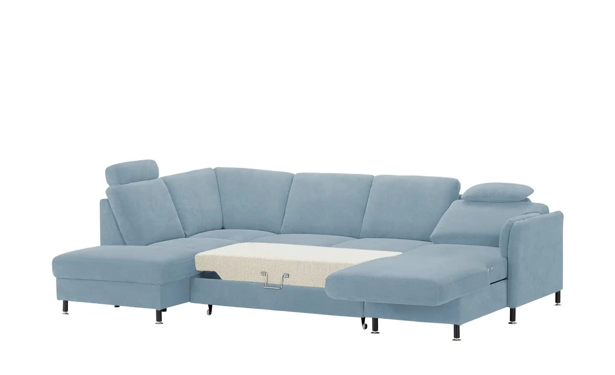 Thumbnail - meinSofa Wohnlandschaft Veit ¦ blau ¦ Maße (cm): B: 305 H: 90 T: 200.0 Polstermöbel > Sofas > Schlafsofas - Höffner