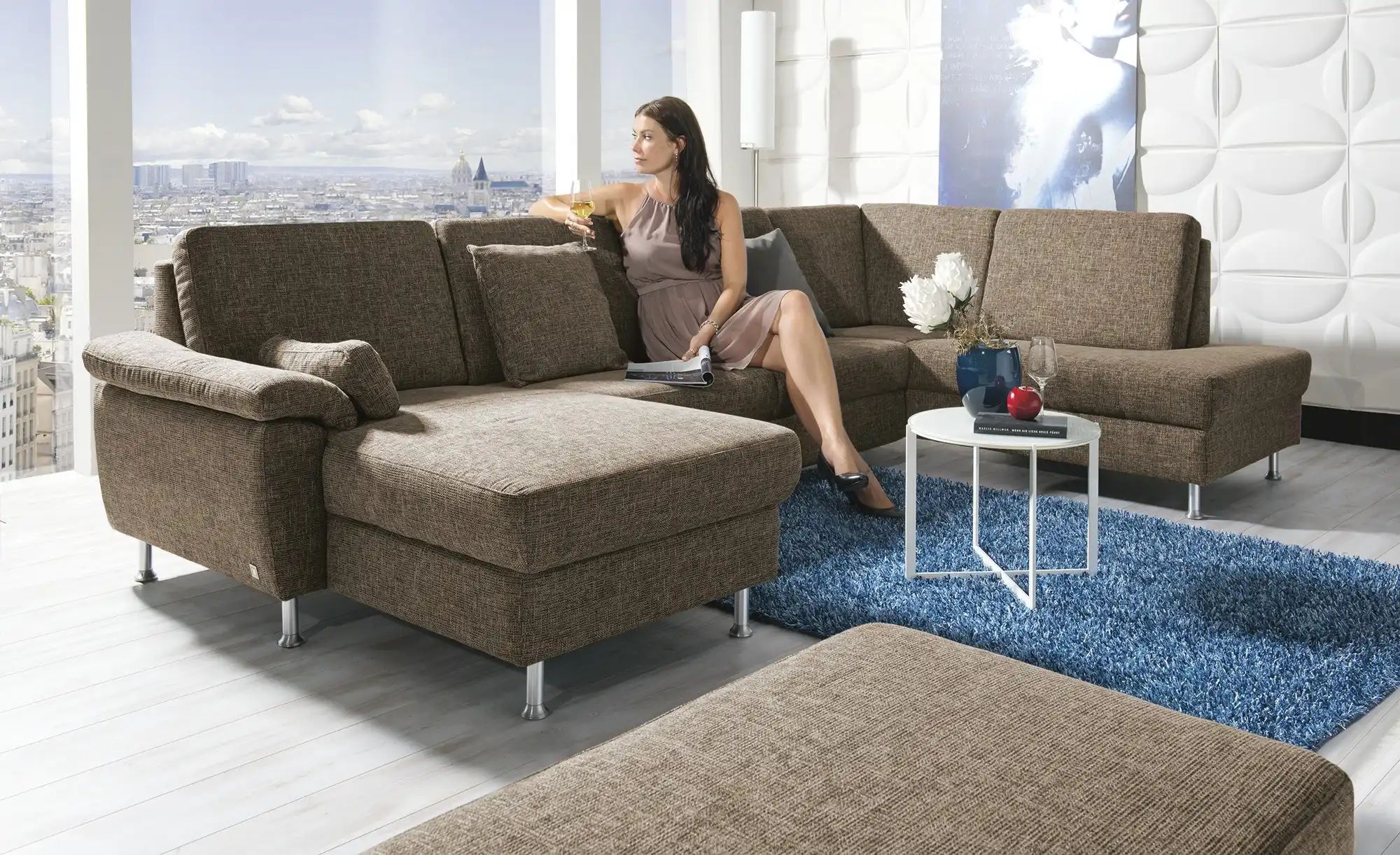 Thumbnail - Diva Wohnlandschaft Diva ¦ braun ¦ Maße (cm): B: 330 H: 90 T: 195.0 Polstermöbel > Sofas > Wohnlandschaften - Höffner