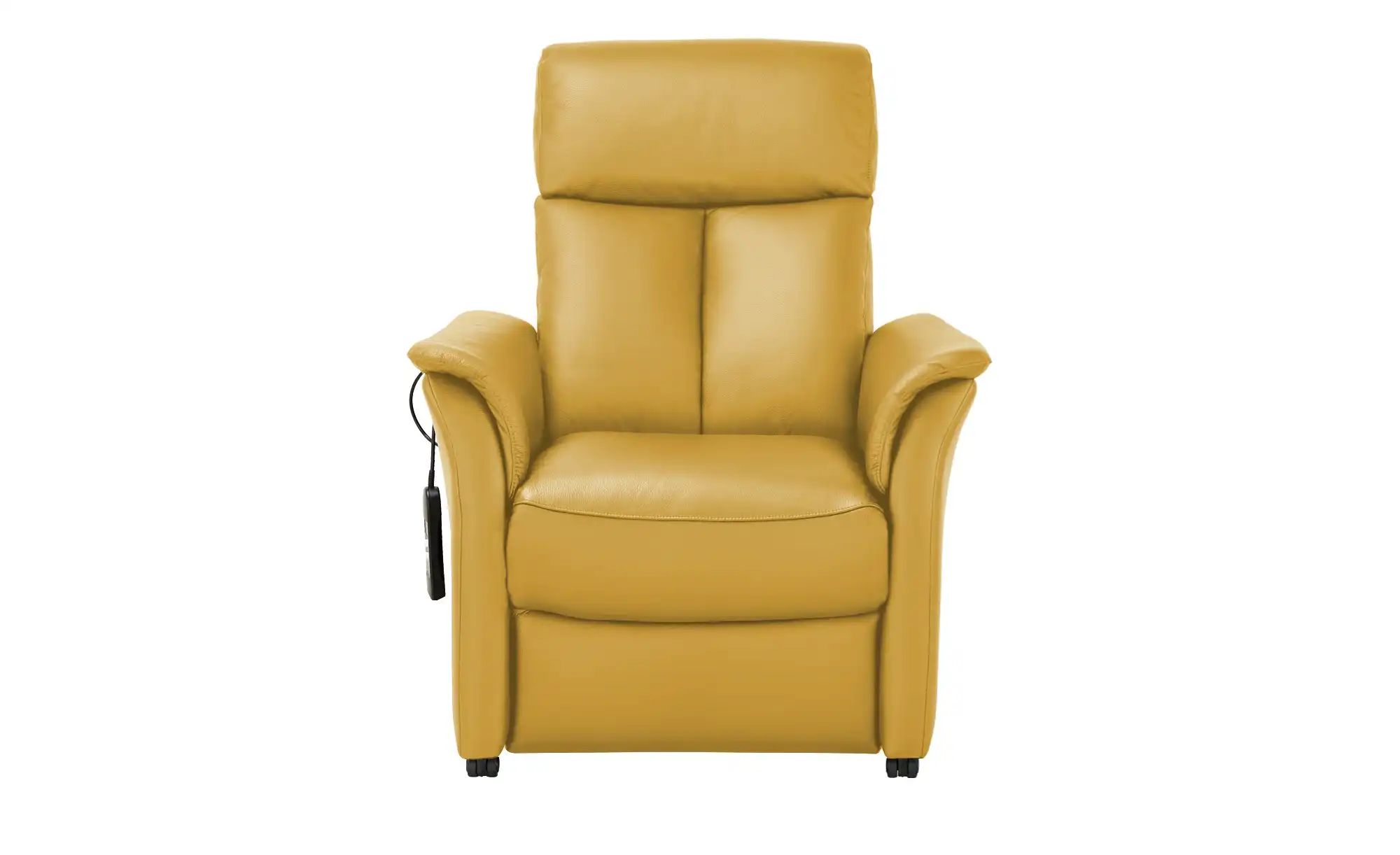 Thumbnail - Nils Olsen Fernsehsessel M Leder / Kunstleder Agda ¦ gelb ¦ Maße (cm): B: 85 H: 110 T: 85.0 Polstermöbel > Sessel > Fern...