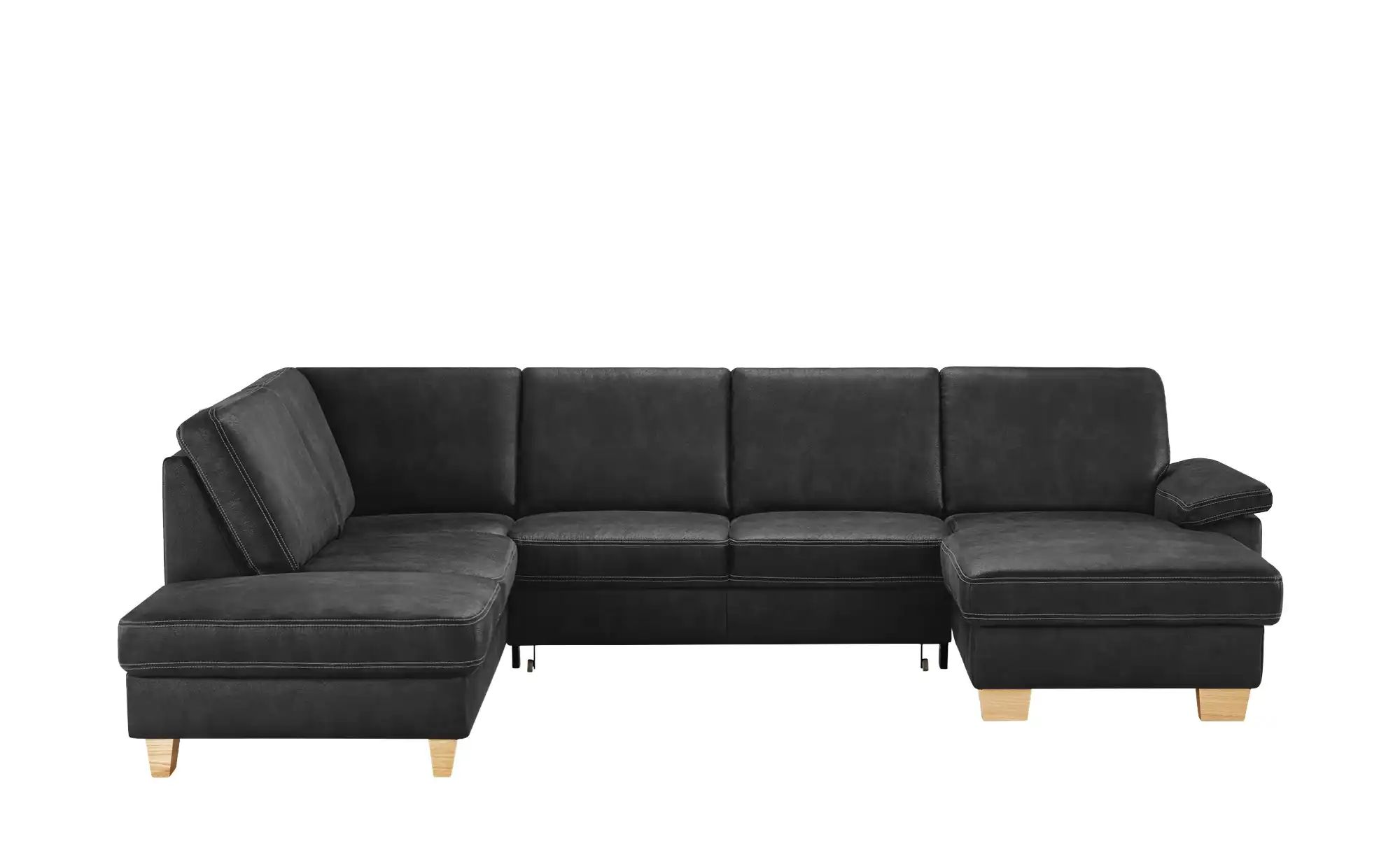 Thumbnail - meinSofa Wohnlandschaft Kunstleder Samu ¦ schwarz ¦ Maße (cm): B: 316 H: 90 T: 235.0 Polstermöbel > Sofas > Wohnlandsch...